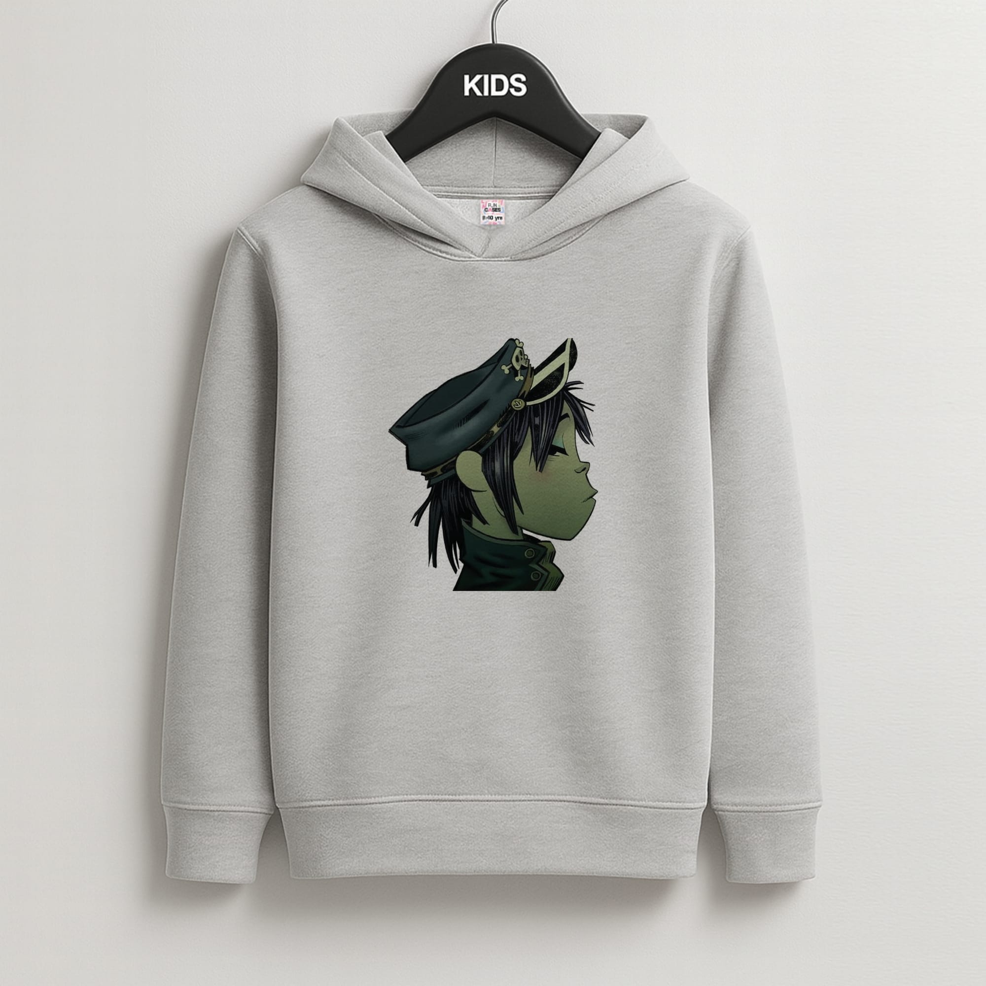 Green 2d Kids Grey Hoodie