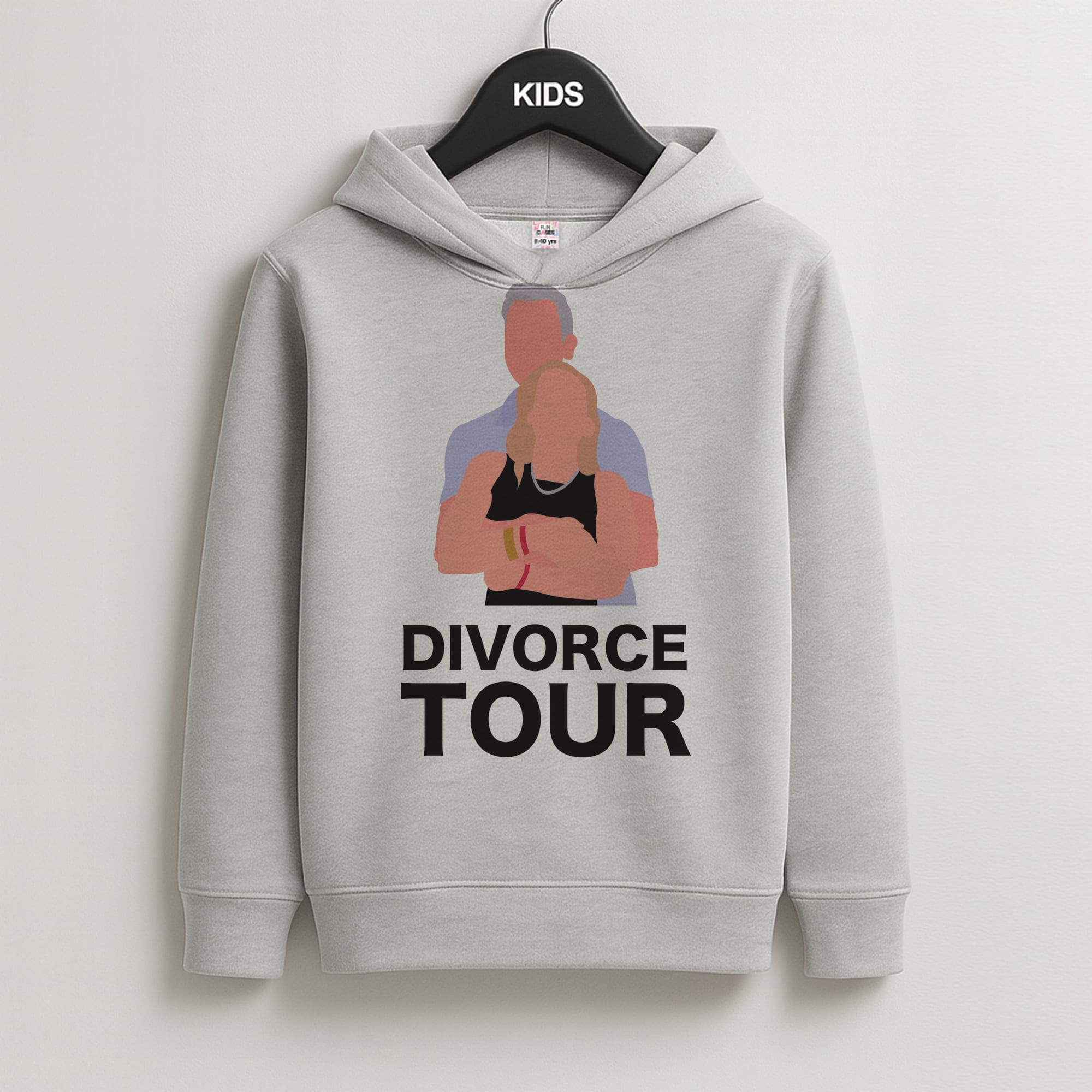 Divorce Tour Kids Grey Hoodie