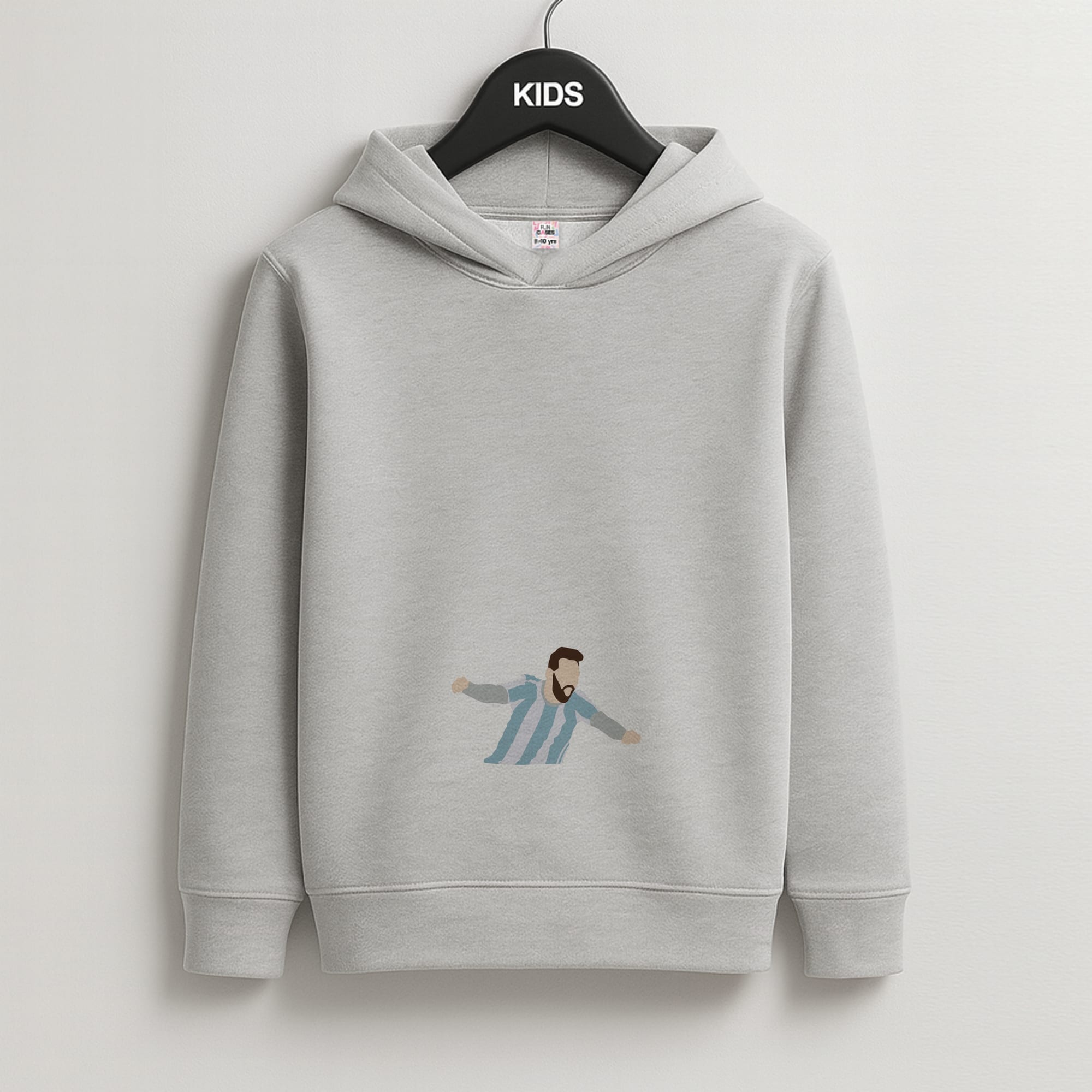 Goal - Messi Kids Grey Hoodie