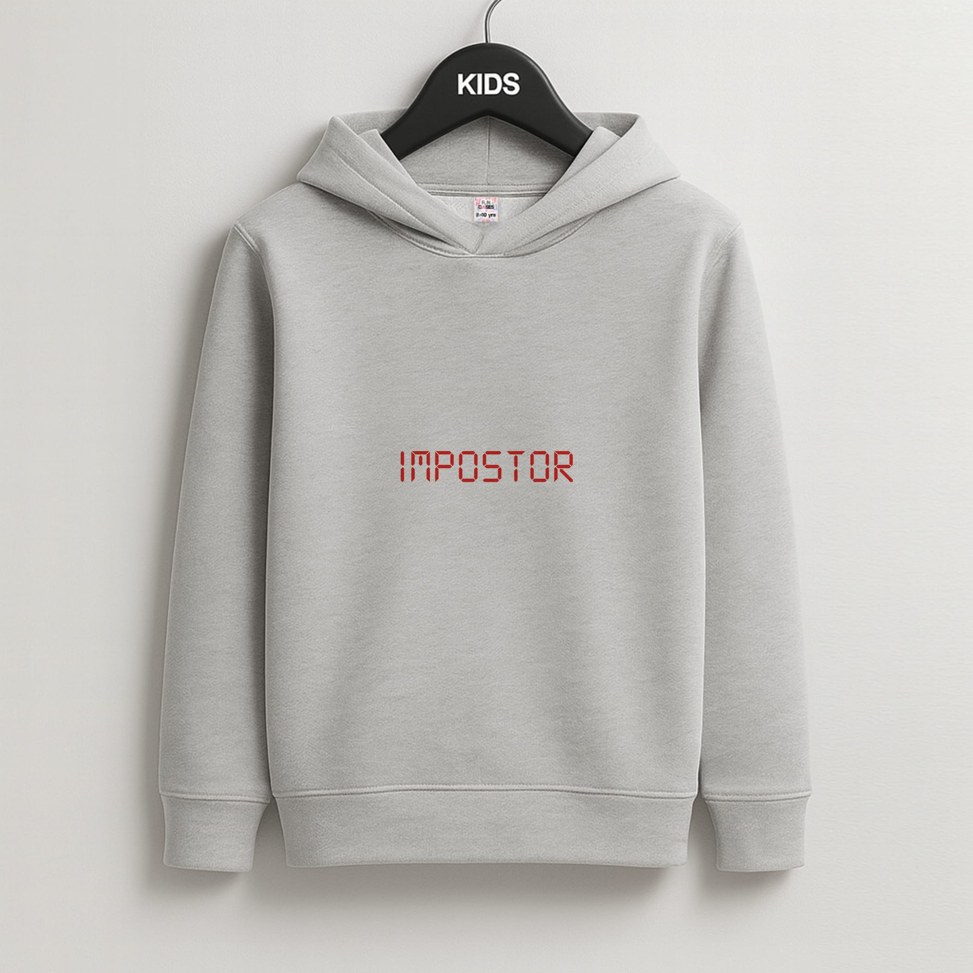 Imposter - Among Us Kids Grey Hoodie