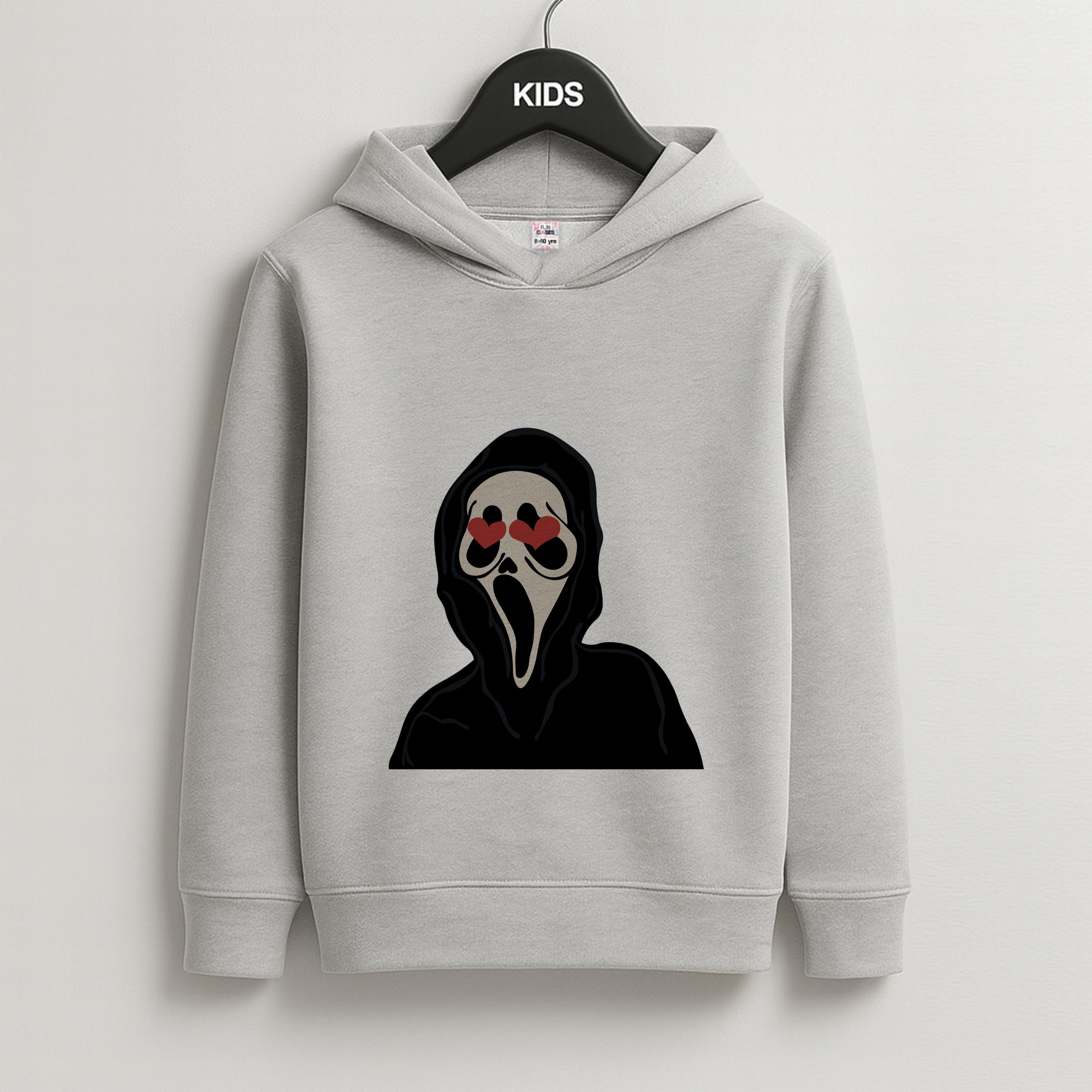 Love Eyes - Halloween Kids Grey Hoodie