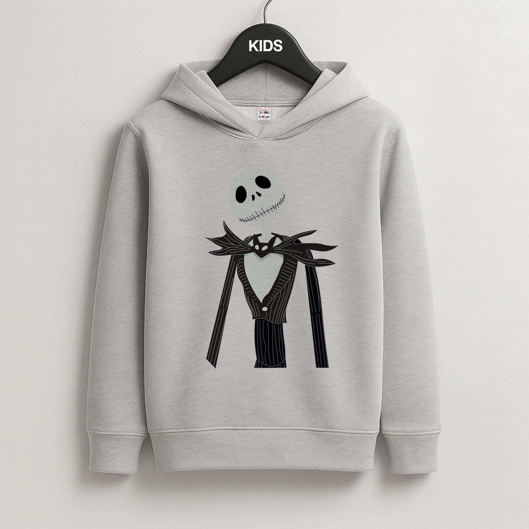 Jack Skellington Blue - TNBC Kids Grey Hoodie