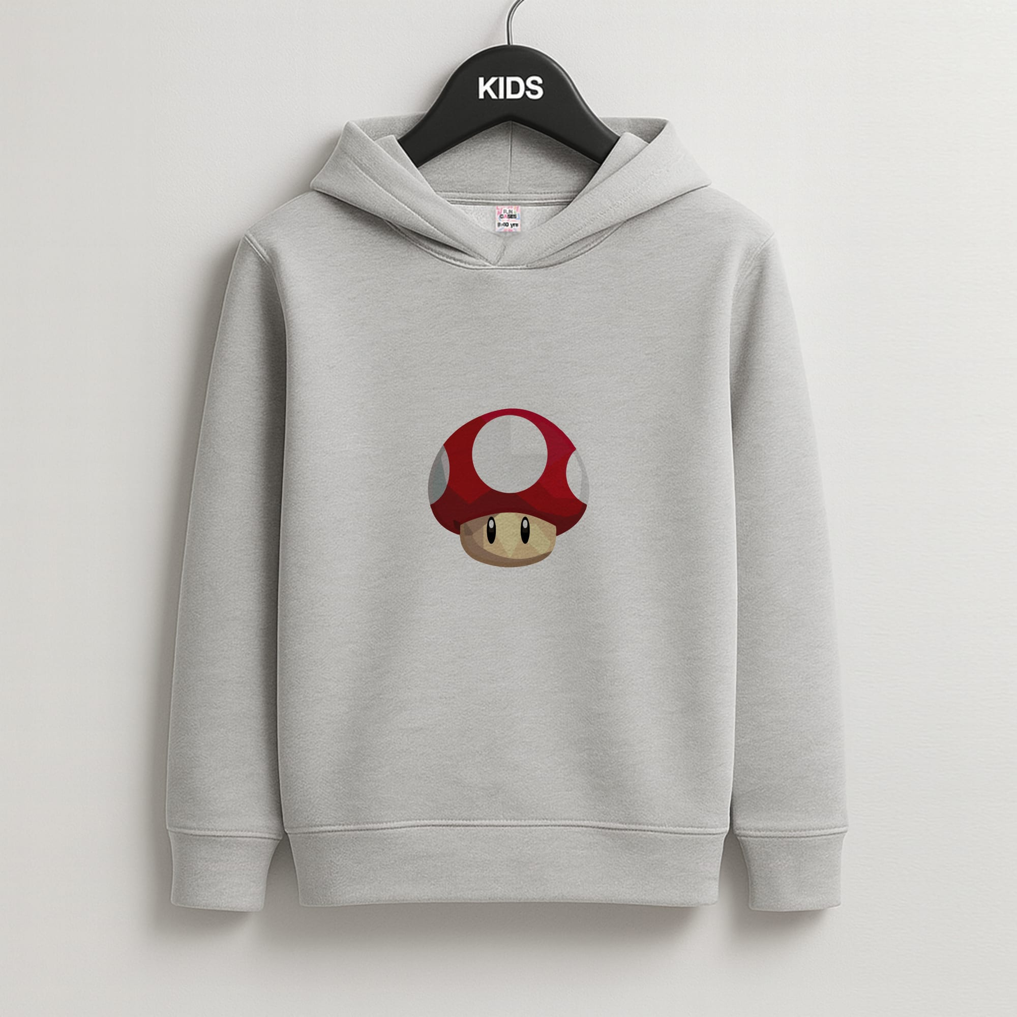 Toad - Mario Kids Grey Hoodie