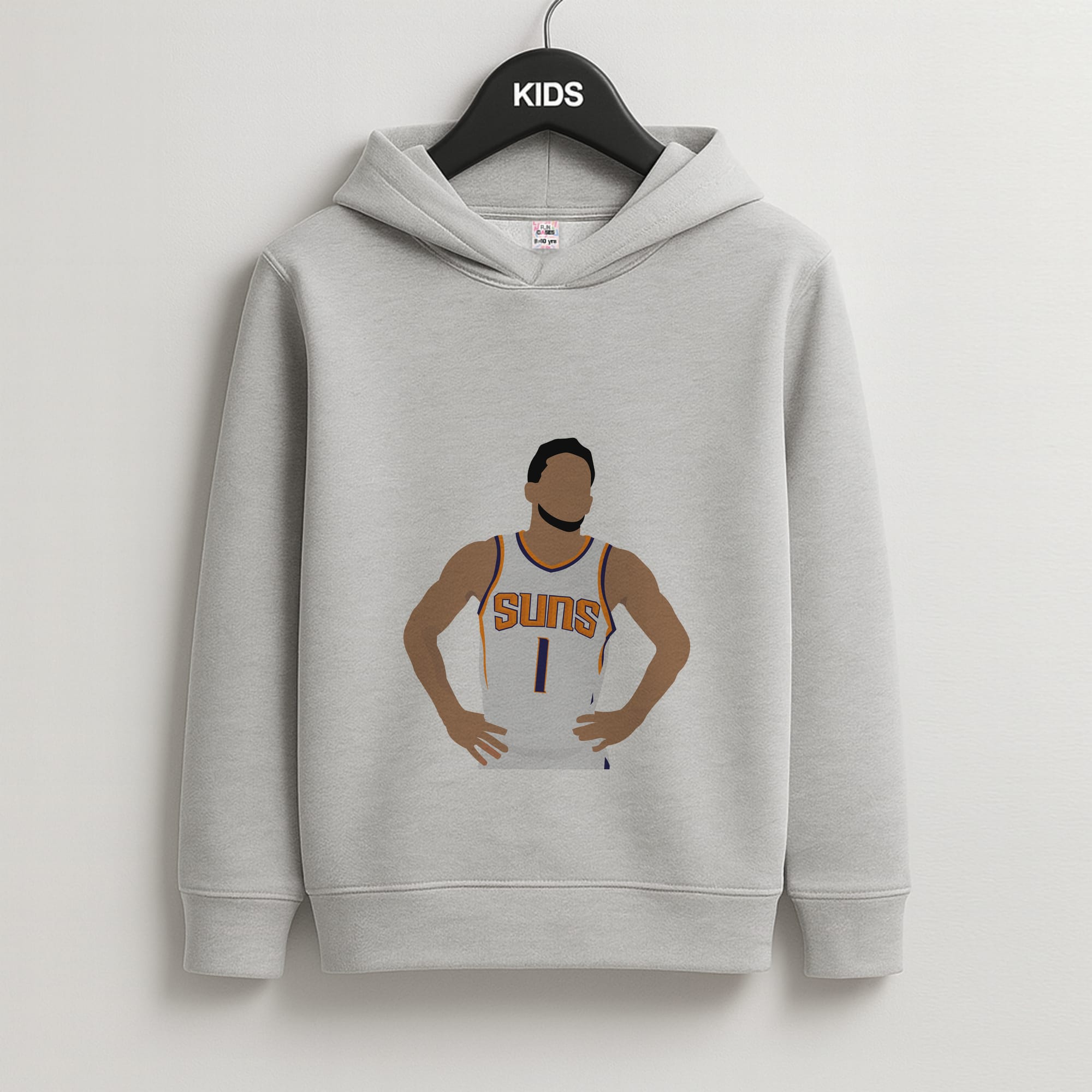 Booker - Basketball Kids Grey Hoodie