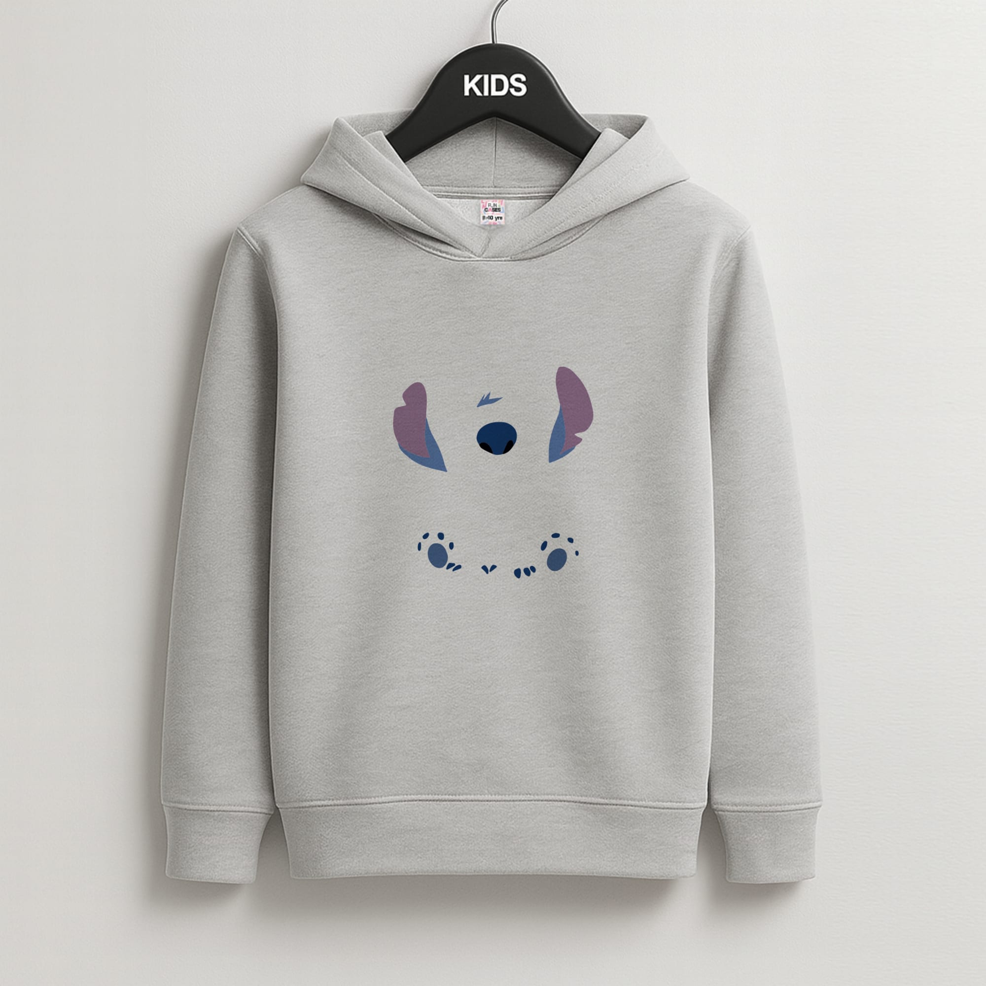 Alien Blue Kids Grey Hoodie