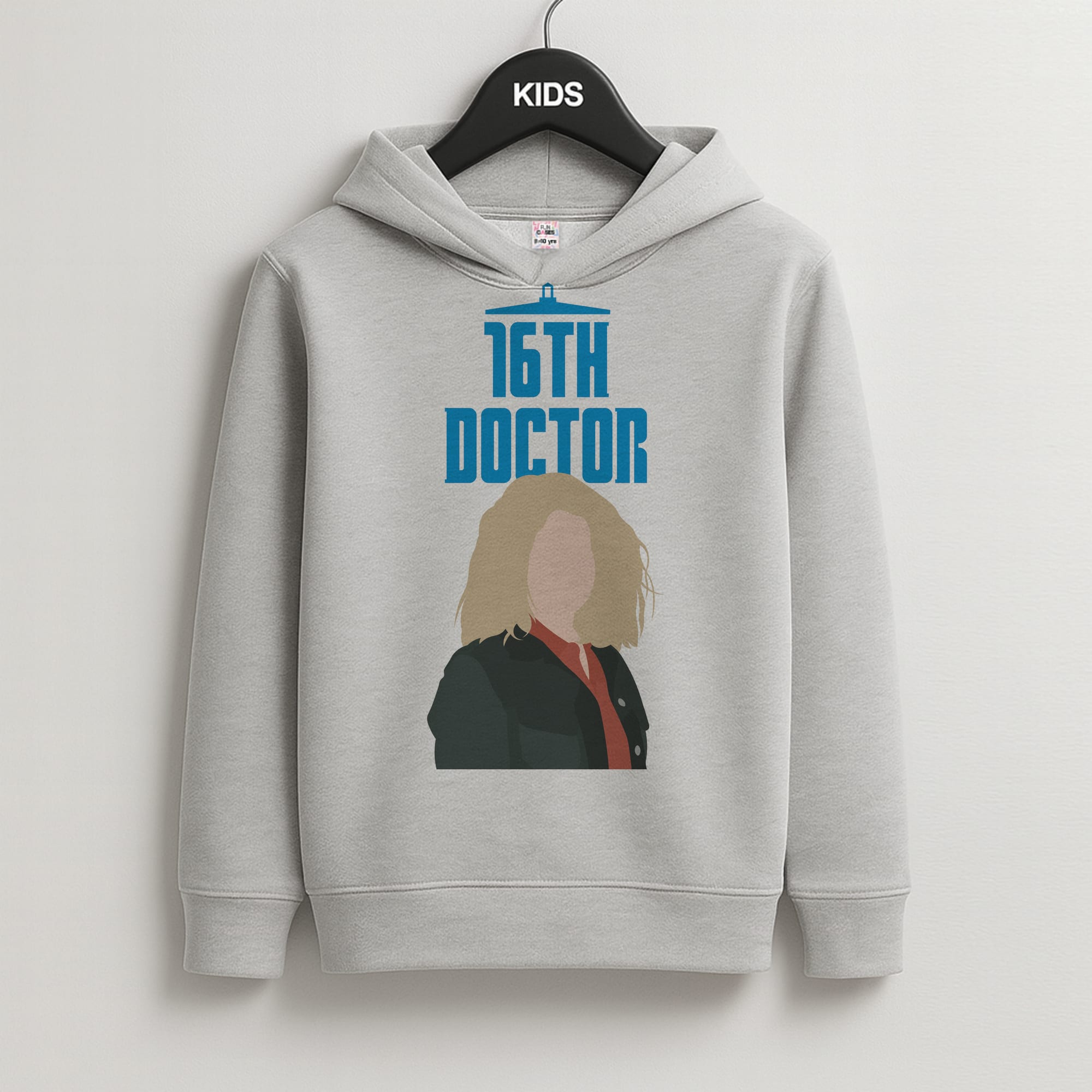 16th Doctor Billie Kids Grey Hoodie