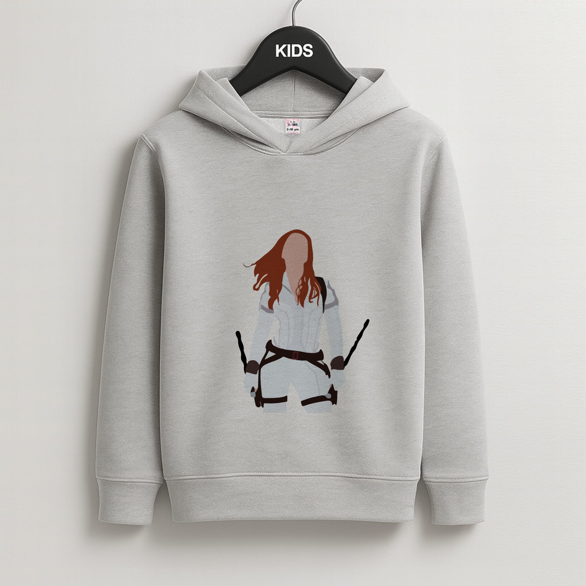 Black Widow Kids Grey Hoodie