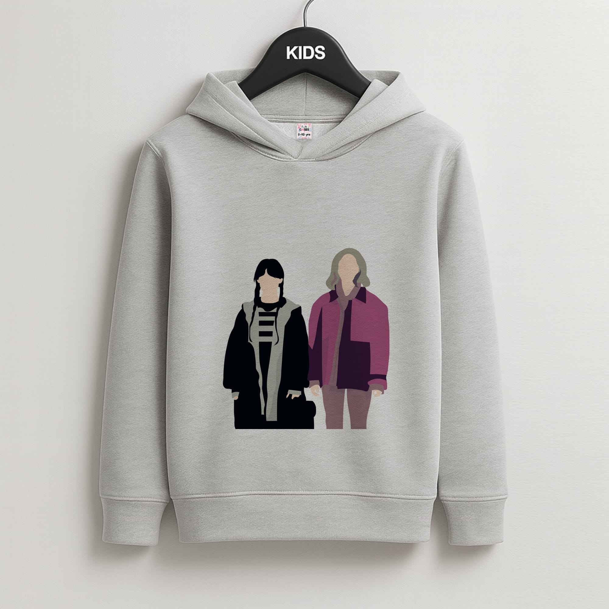 Wednesday And Wednesday Kids Grey Hoodie