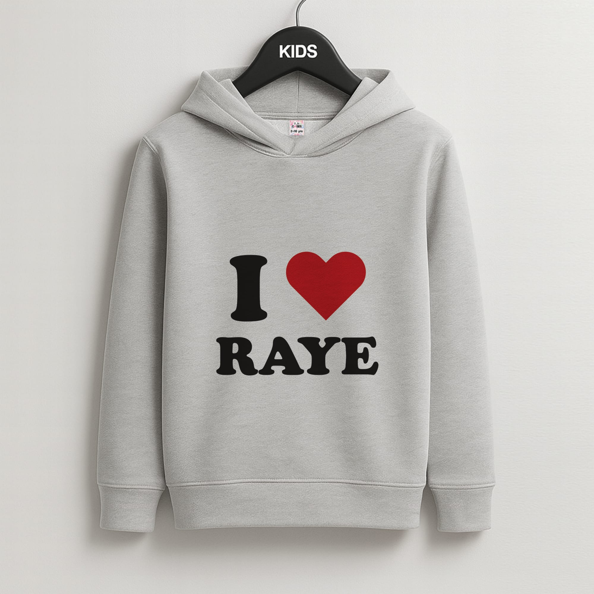 I Love Raye - Festival Kids Grey Hoodie