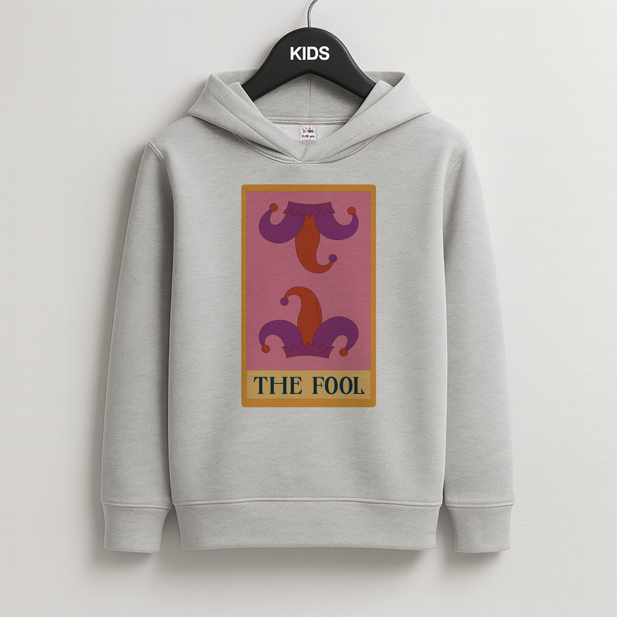 The Fool - Tarot Cards Kids Grey Hoodie