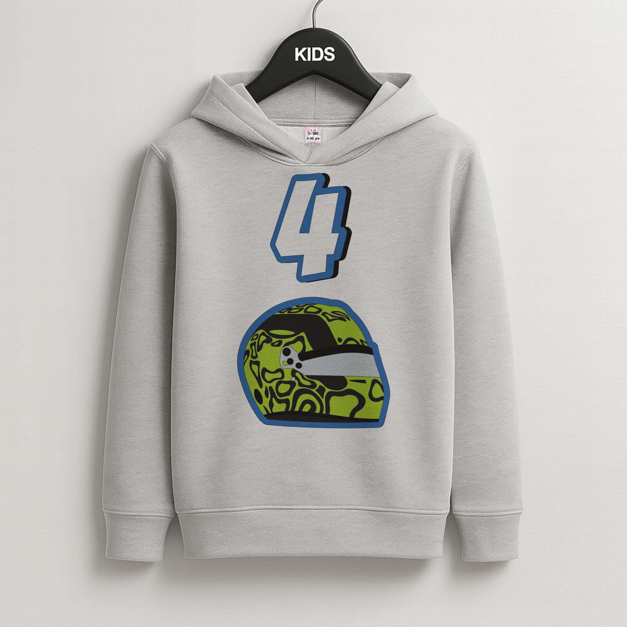 Helmet 4 Kids Grey Hoodie