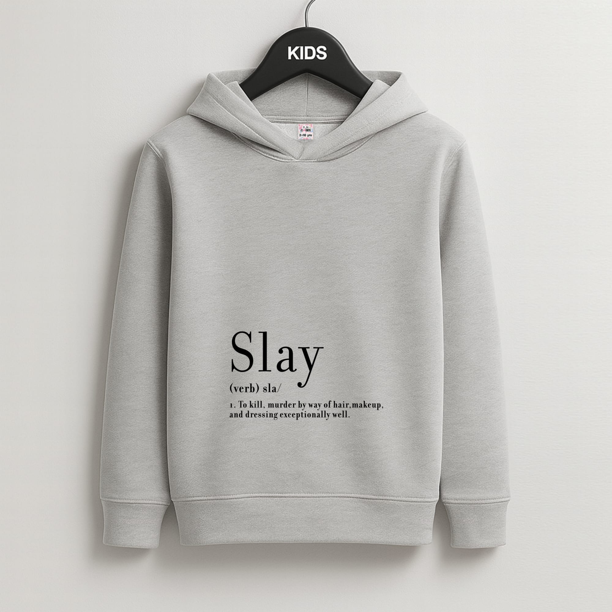 Slay Kids Grey Hoodie