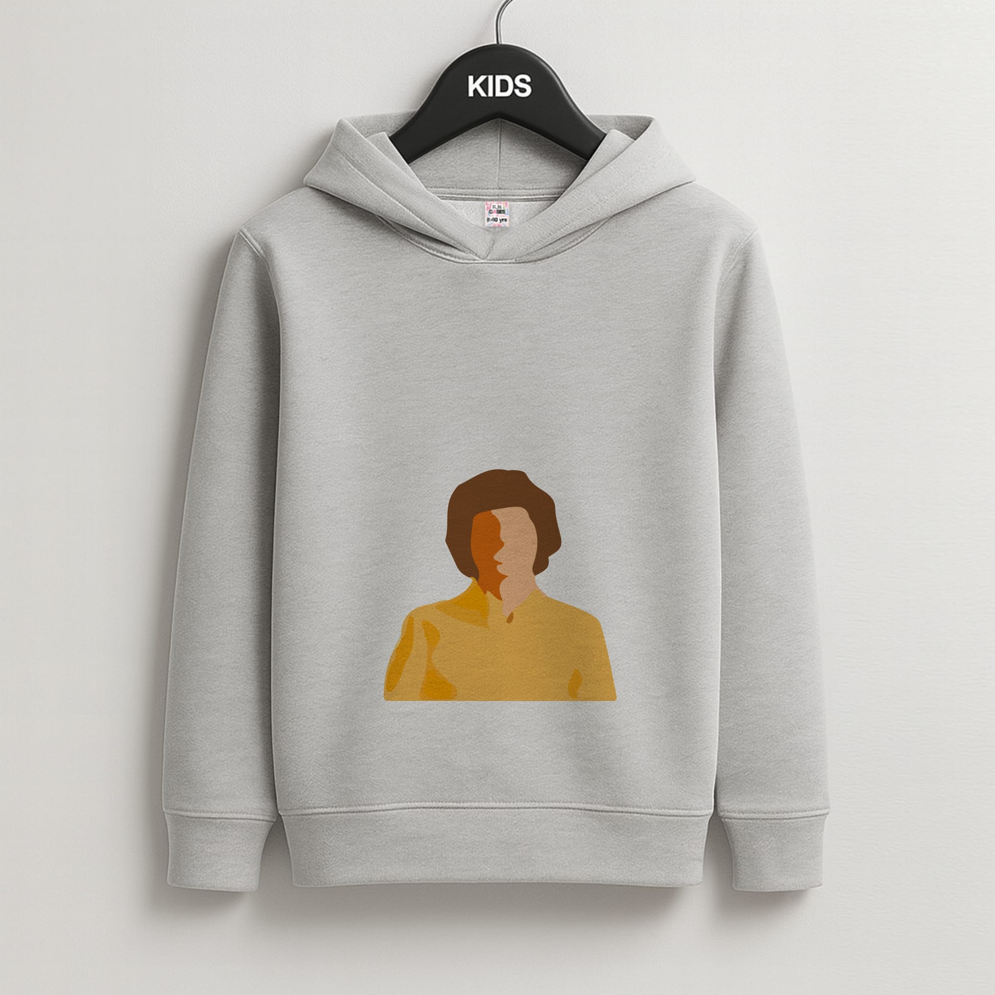 Faceless Mike - Stranger Things Kids Grey Hoodie