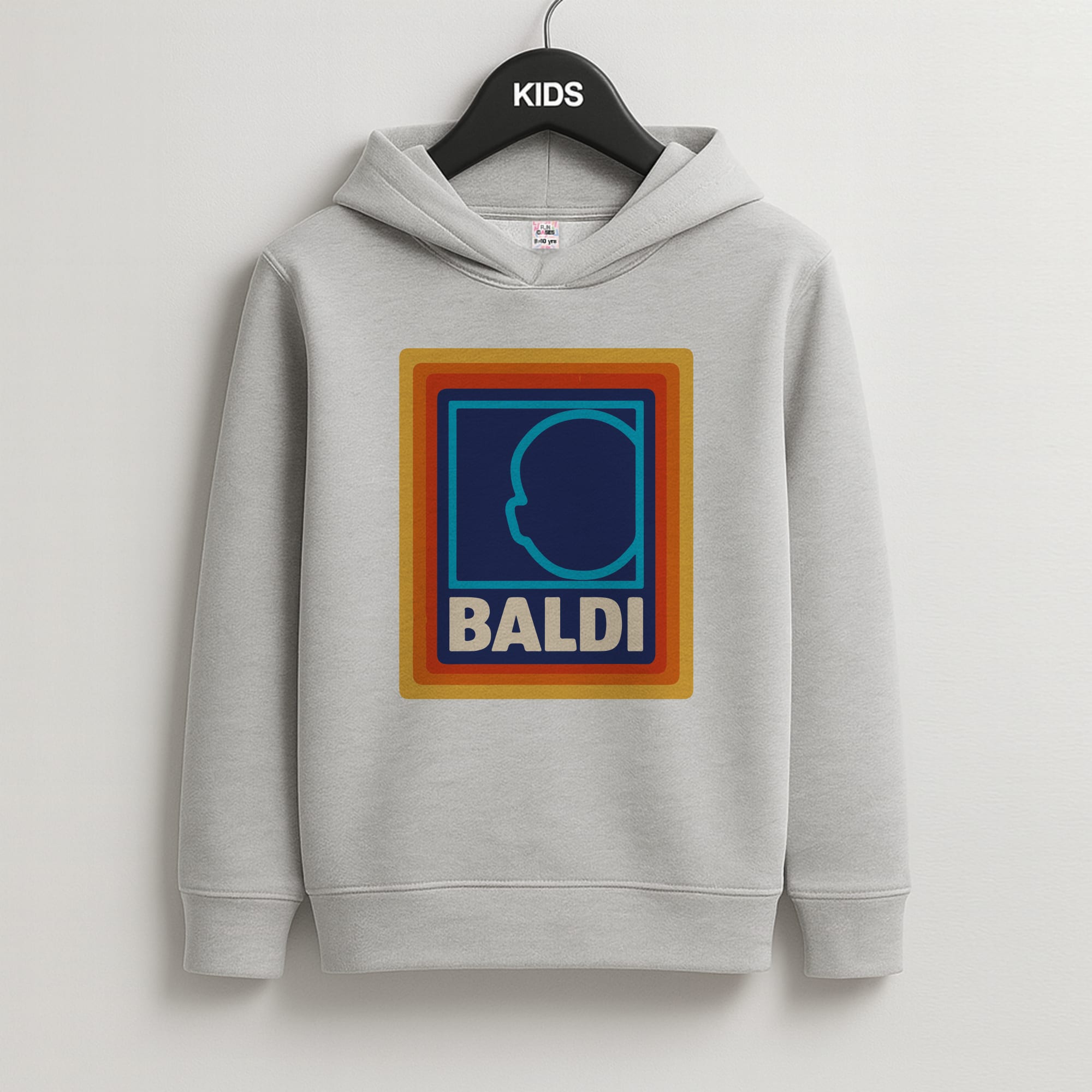 Baldi - Father's Day Kids Grey Hoodie