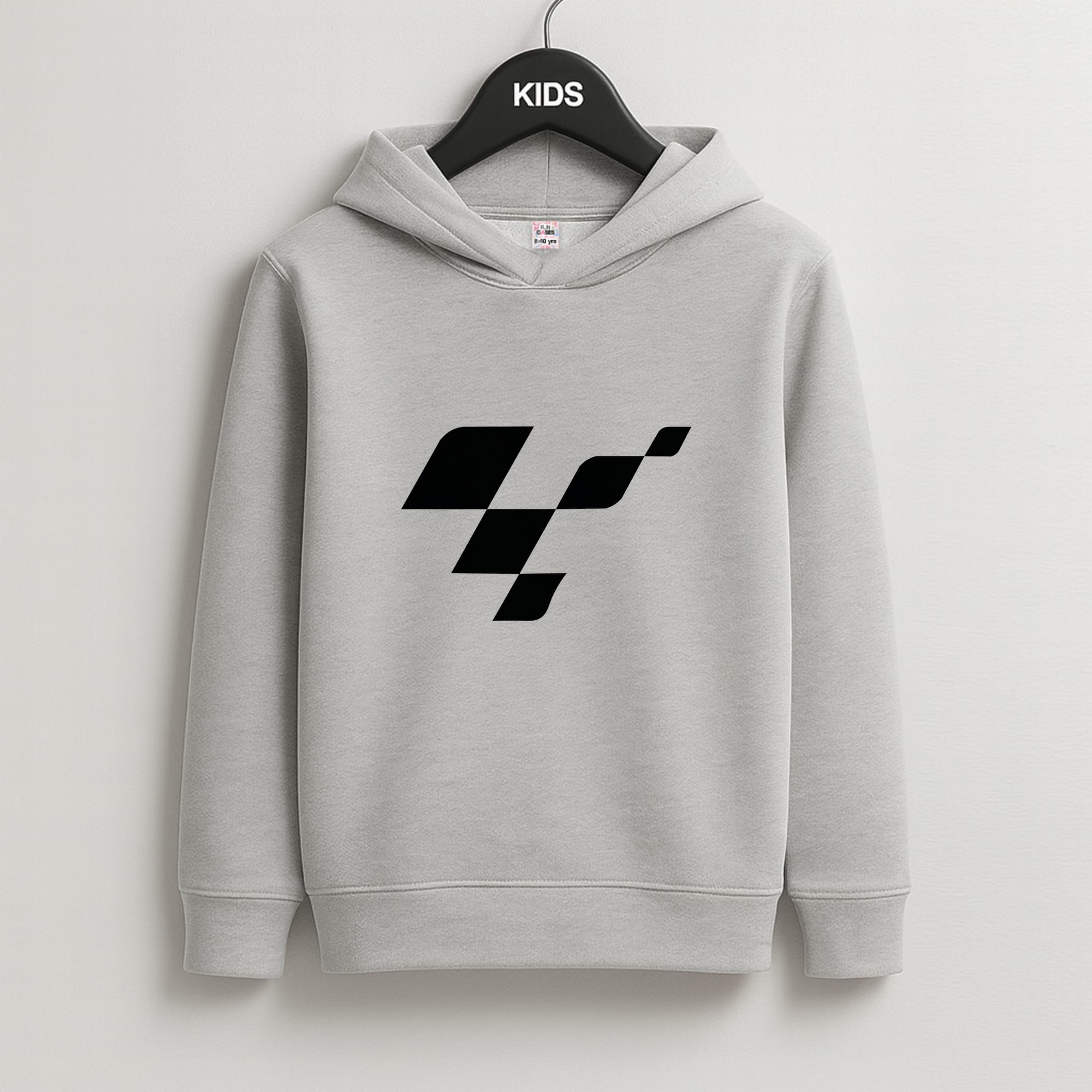 logo - Motorbike Kids Grey Hoodie