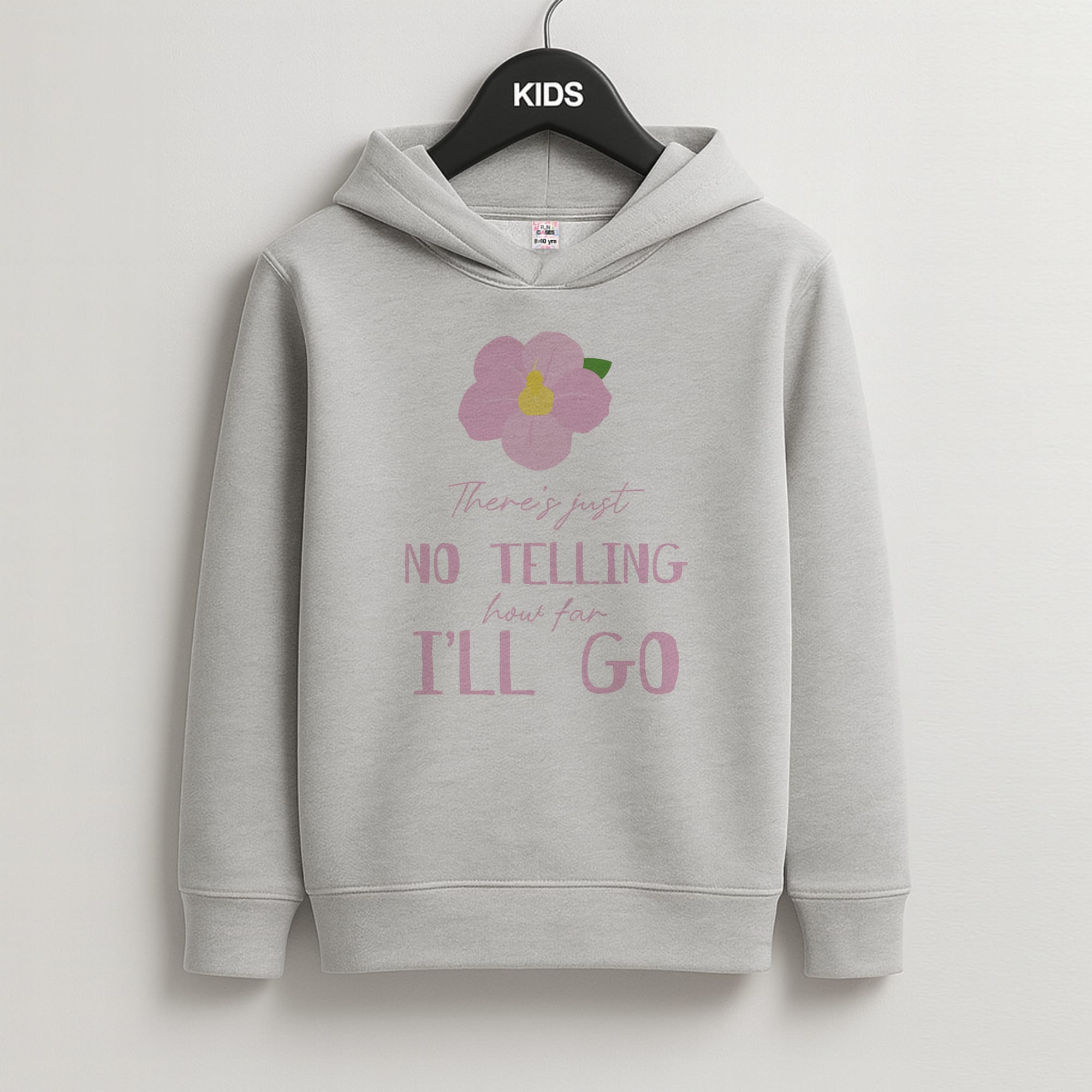 There's Just No Telling Kids Grey Hoodie