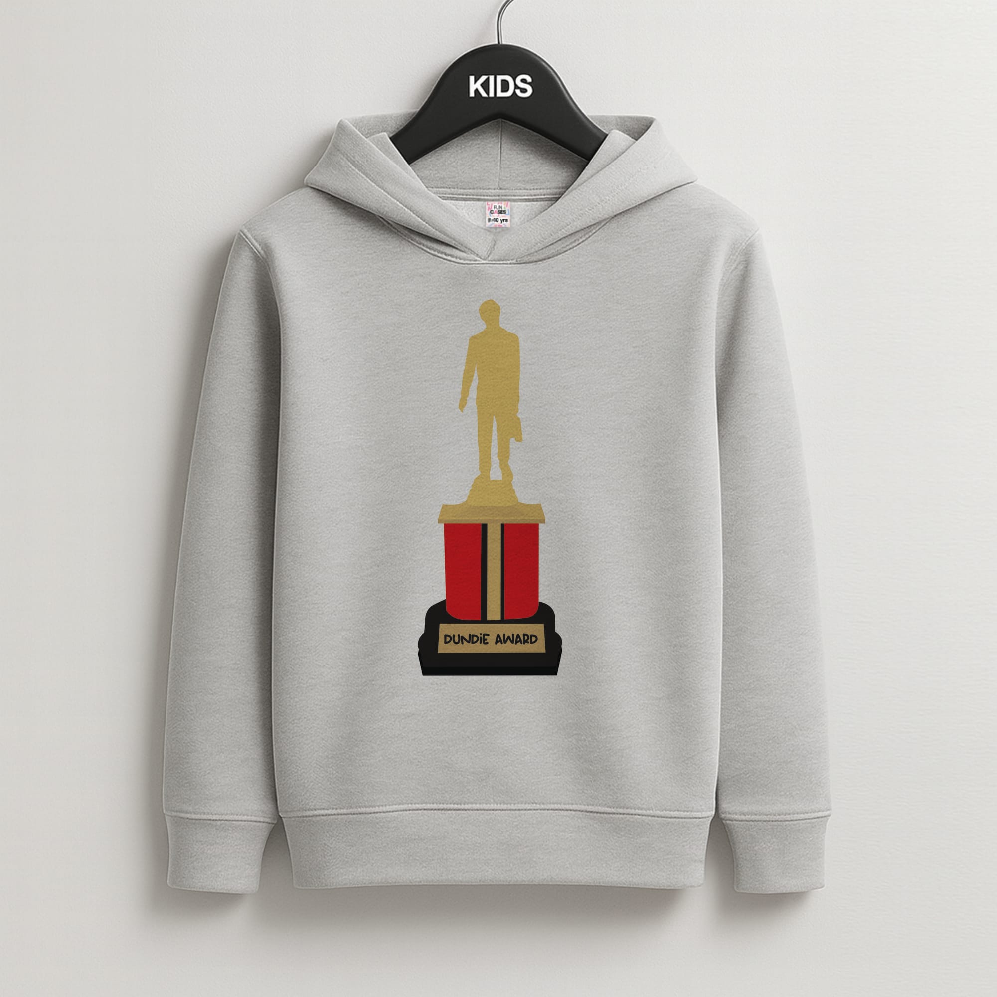 Dundie Award Kids Grey Hoodie