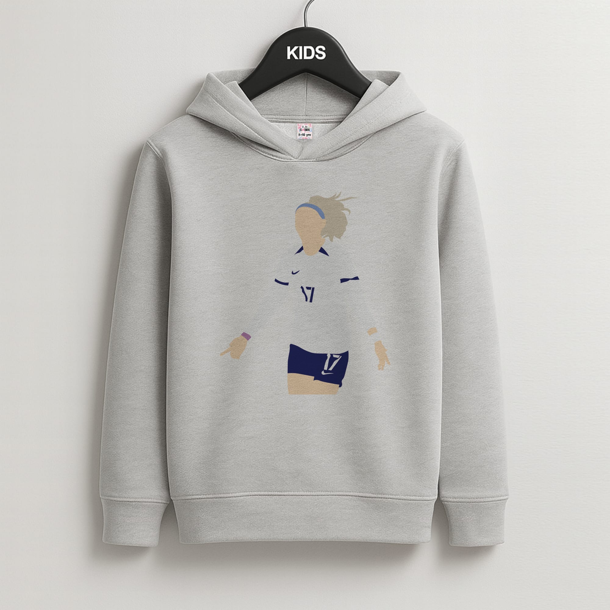 Kelly - Womens World Cup Kids Grey Hoodie