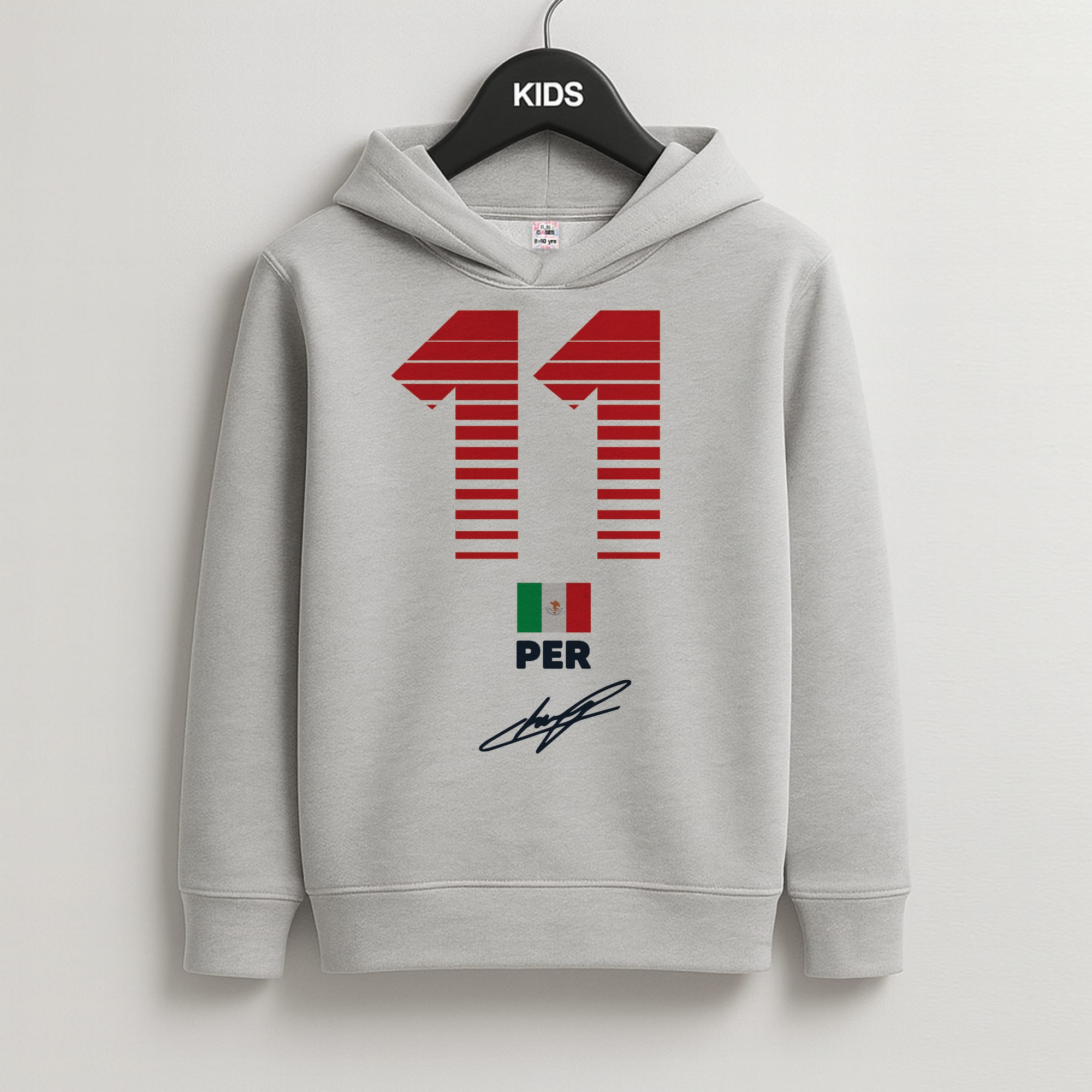 Perez - F1 Kids Grey Hoodie