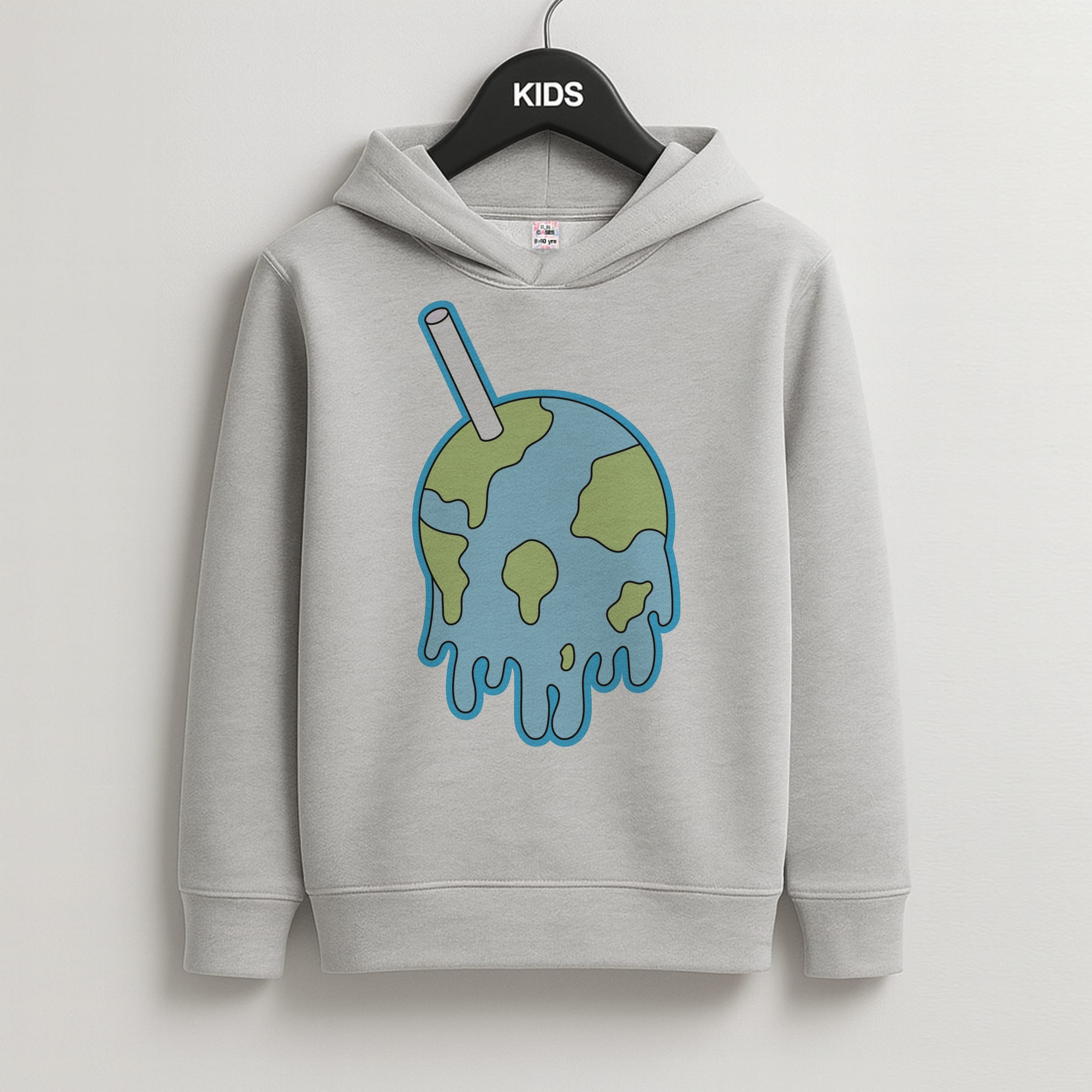 Straw - Juice Kids Grey Hoodie