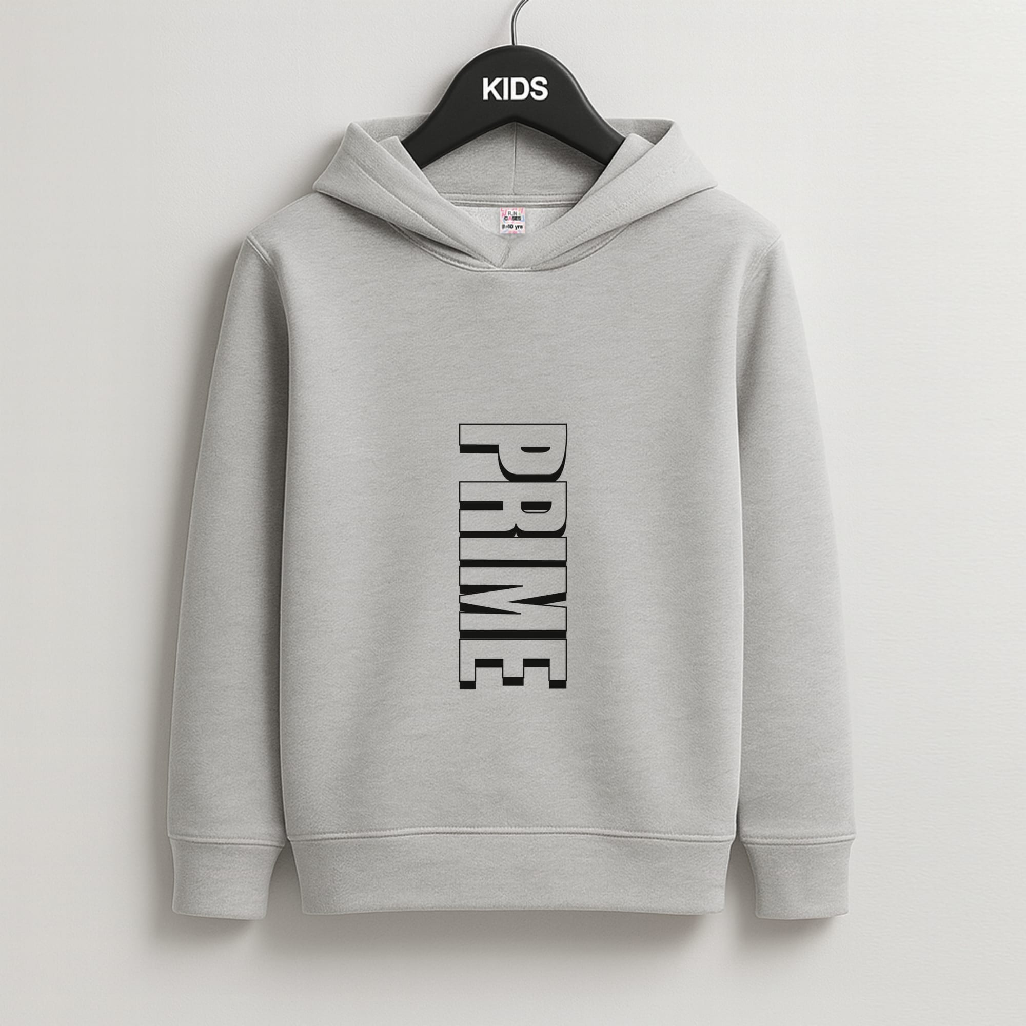 Prime - Red Kids Grey Hoodie