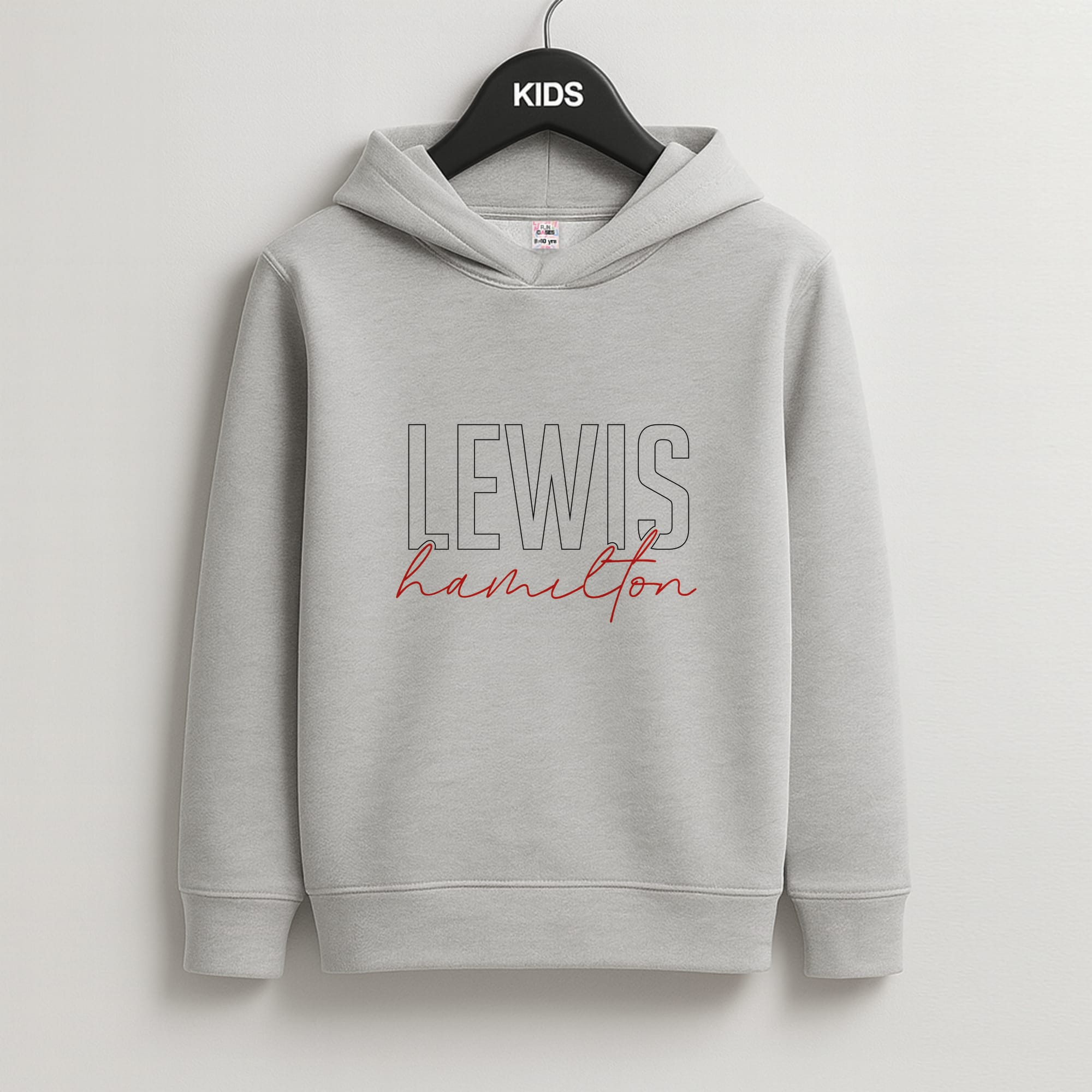 Racer Stripes Hamilton Kids Grey Hoodie