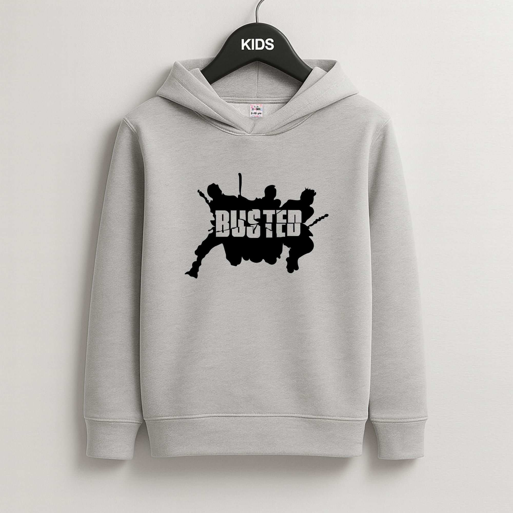 Splatter Text - Bust Band Kids Hoodie