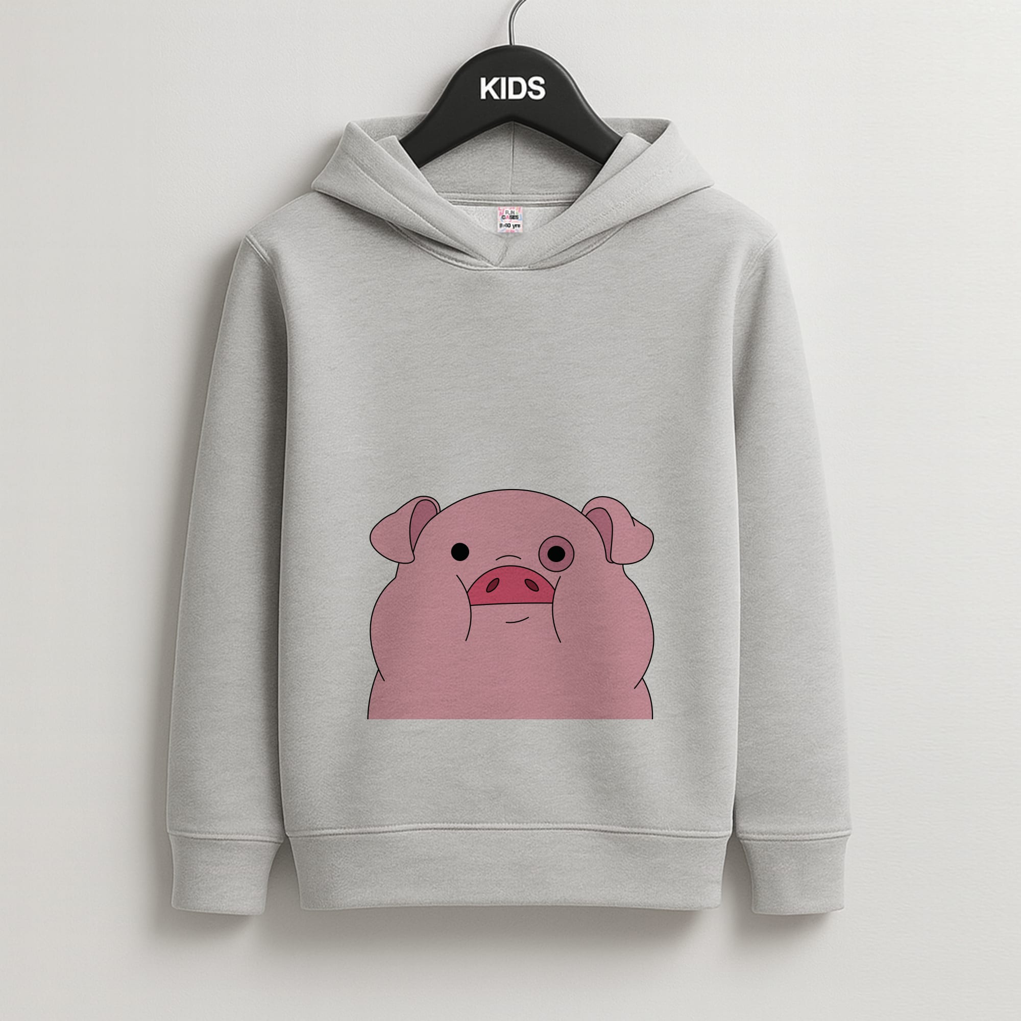 Waddles Kids Grey Hoodie