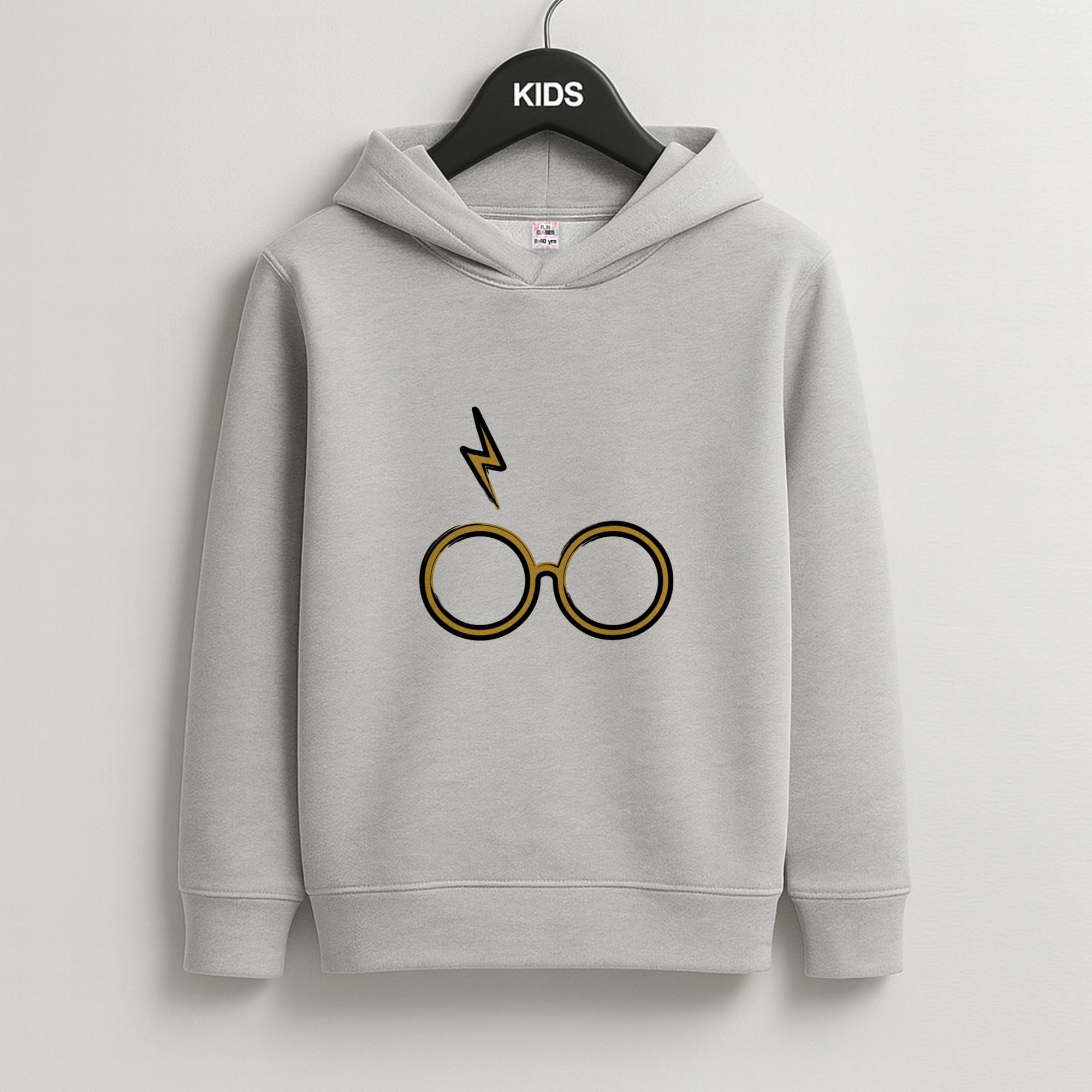 Glasses & Scar Kids Grey Hoodie
