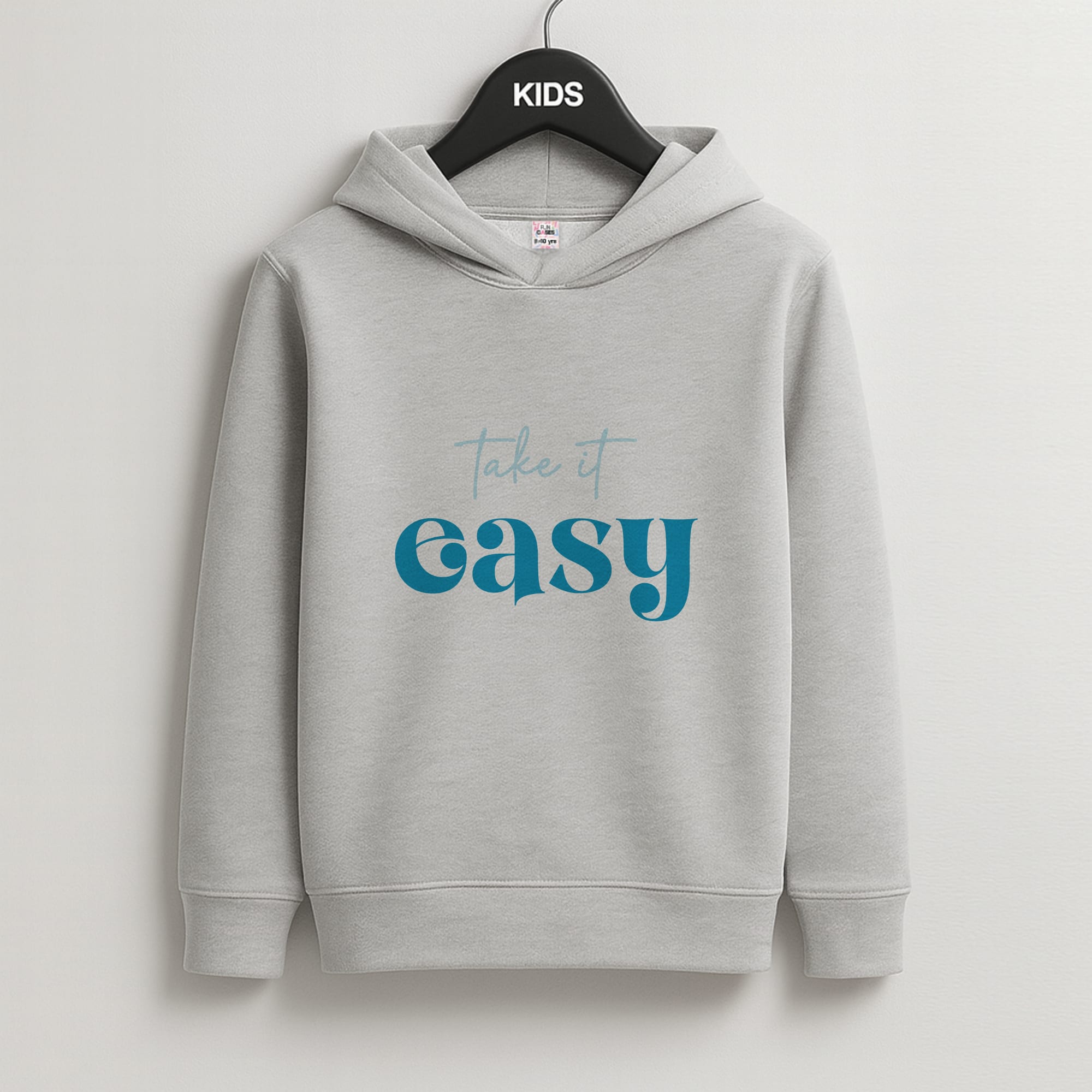 Take It Easy Kids Grey Hoodie