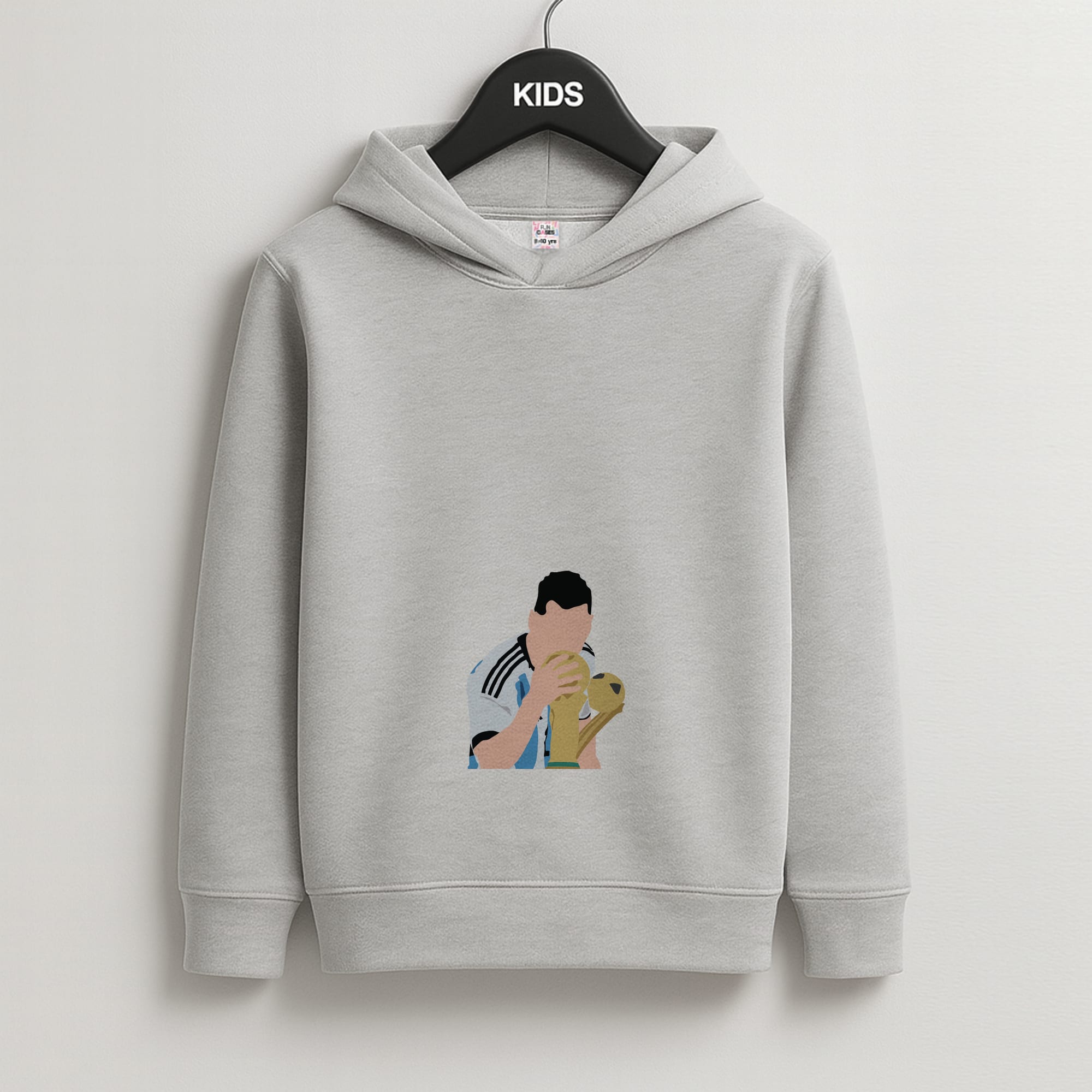 GOAT - Messi Kids Grey Hoodie