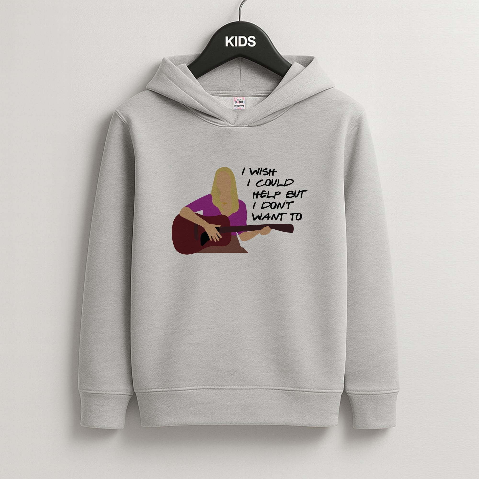 I Wish I Could Help But I Don't Want To Kids Hoodie