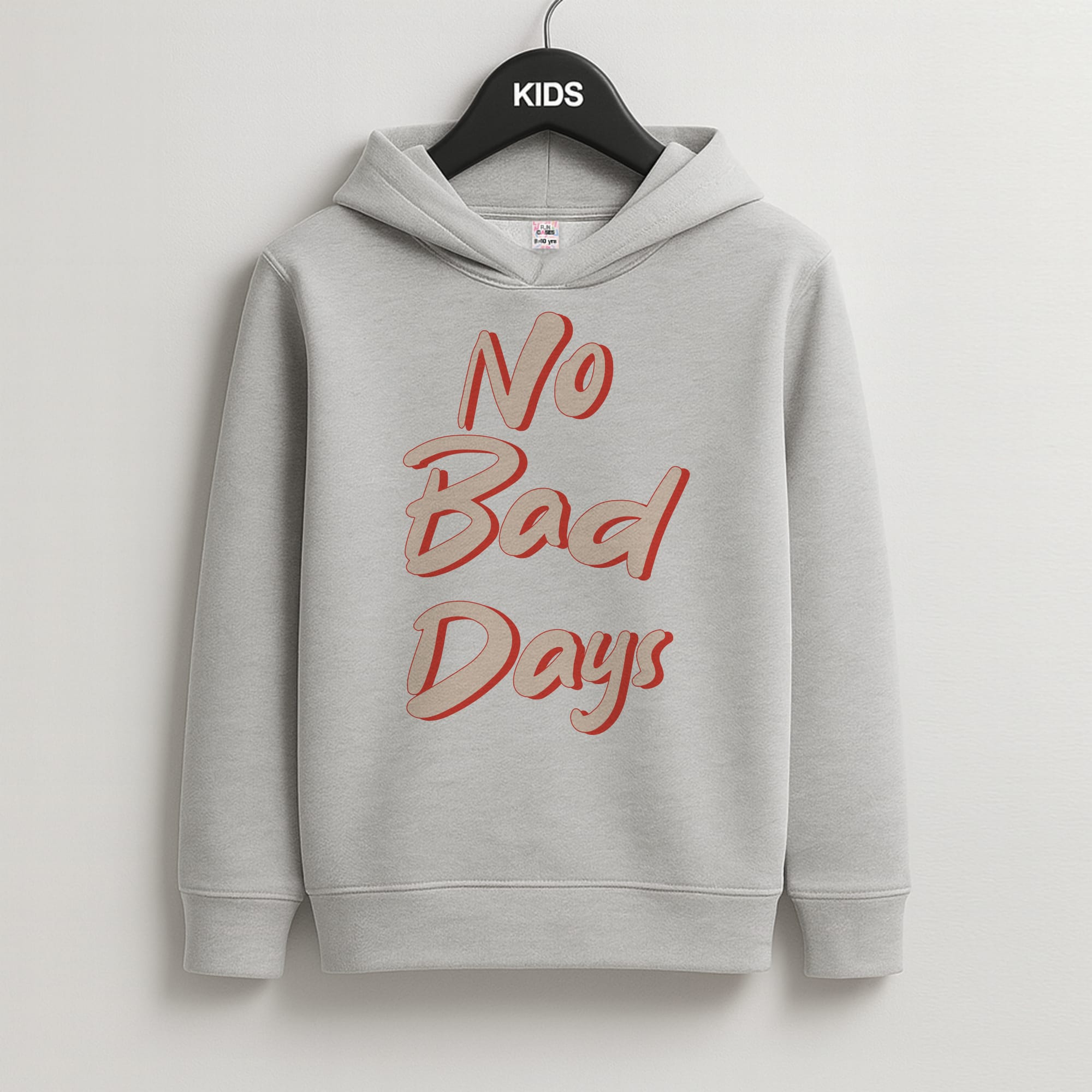 No Bad Days Kids Grey Hoodie