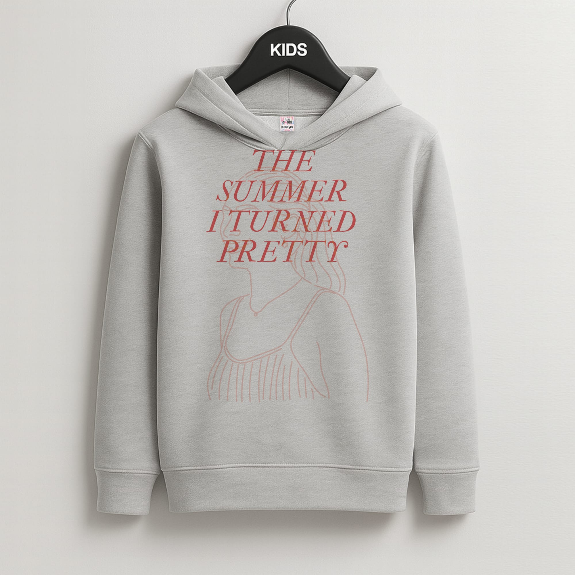 TSITP Belly Outline Kids Grey Hoodie