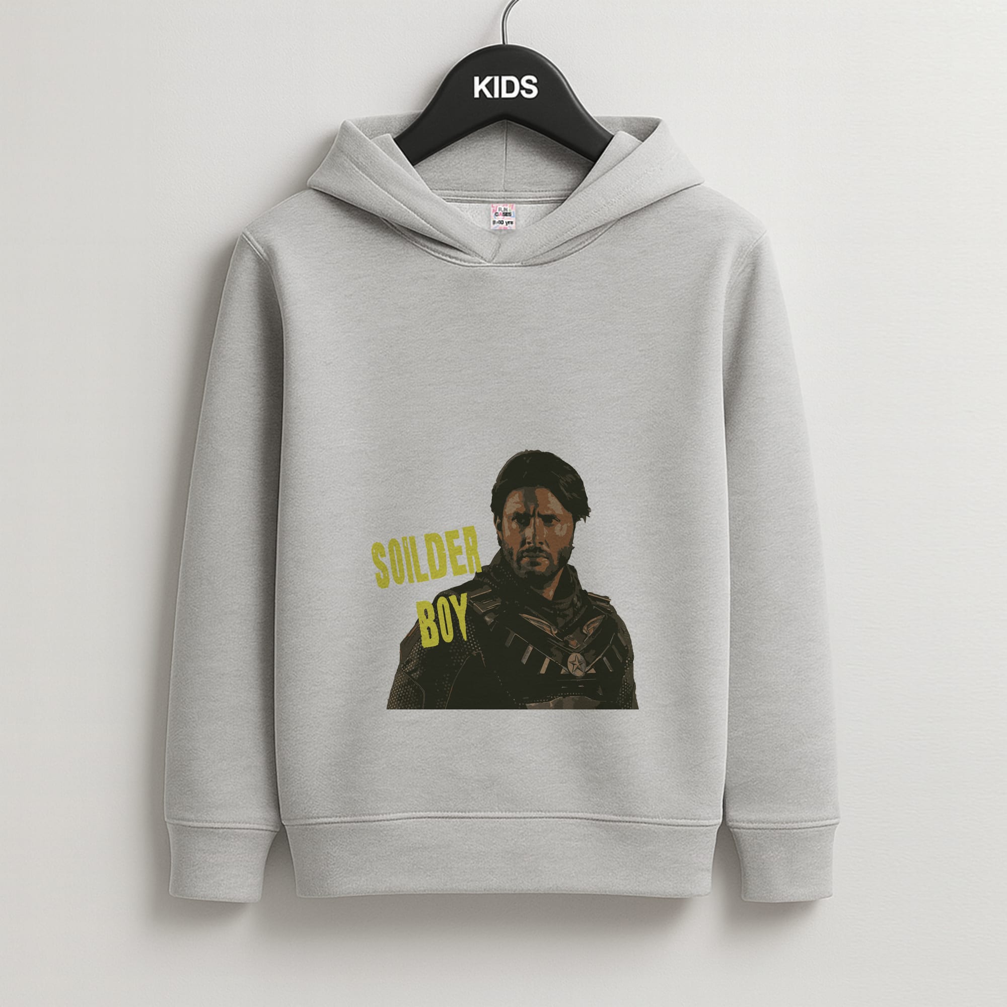 Soldier Boy Kids Grey Hoodie