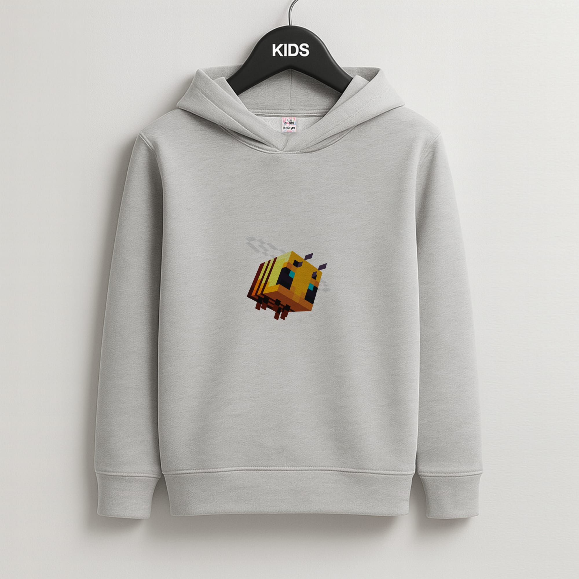 Mining Bee Kids Grey Hoodie