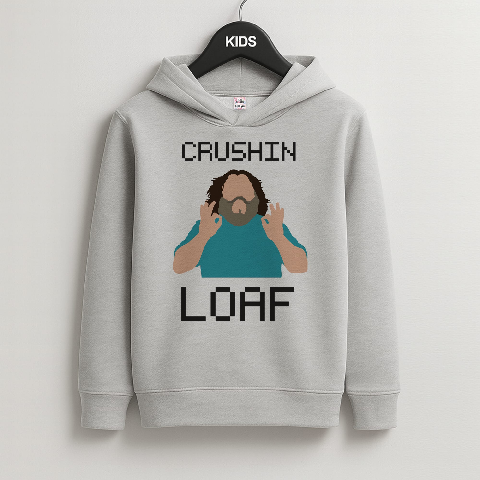 Crushing Loaf Jack Kids Grey Hoodie