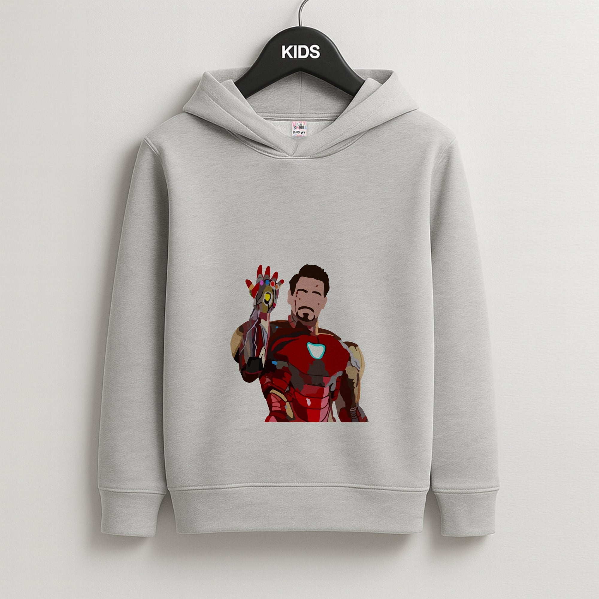 Iron Man Kids Grey Hoodie