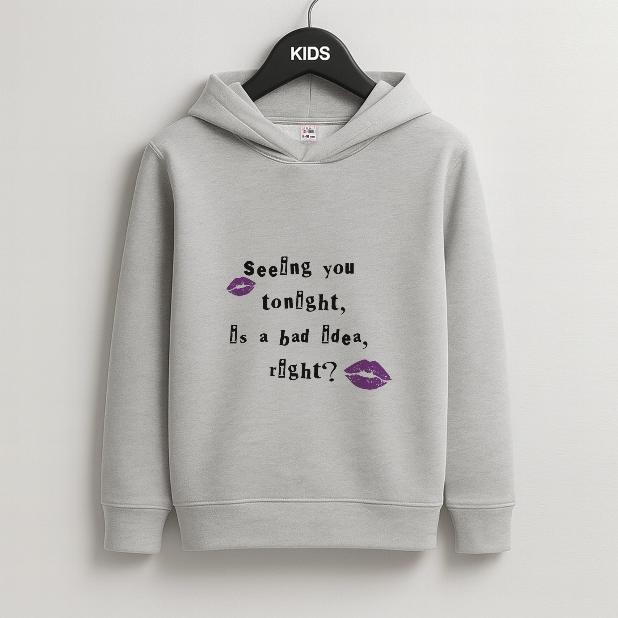 Seeing You Tonight - Olivia Kids Grey Hoodie