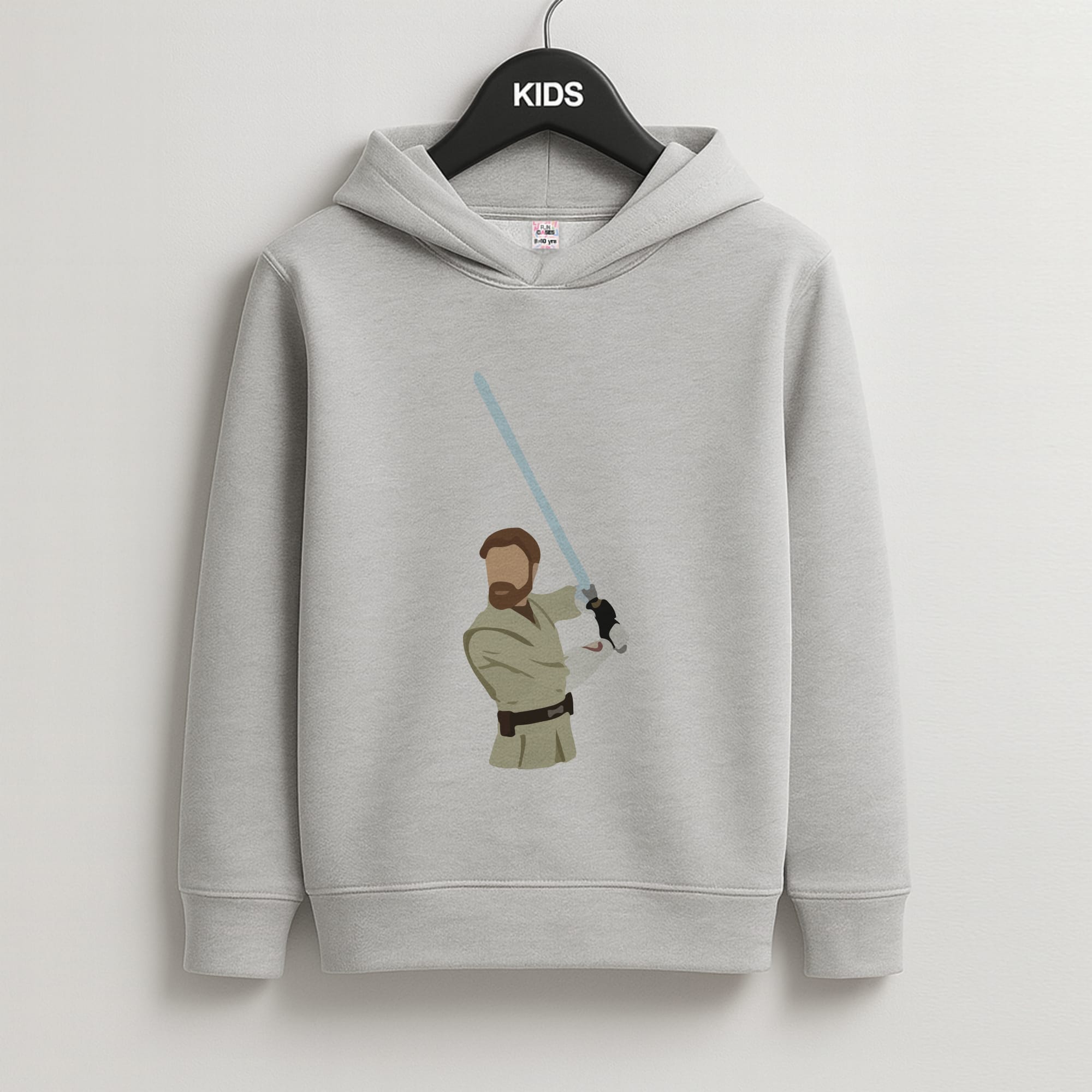 Kenobi Faceless Kids Grey Hoodie