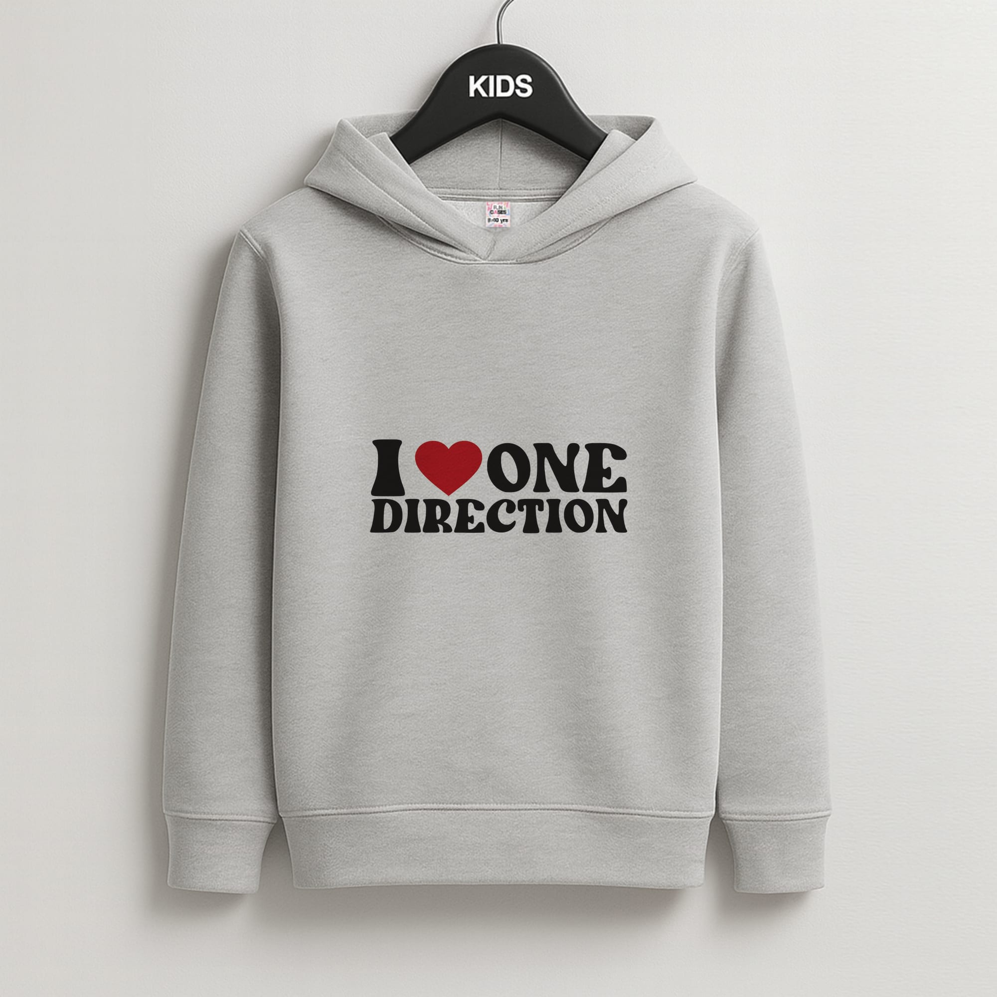 I Love Direction Kids Grey Hoodie