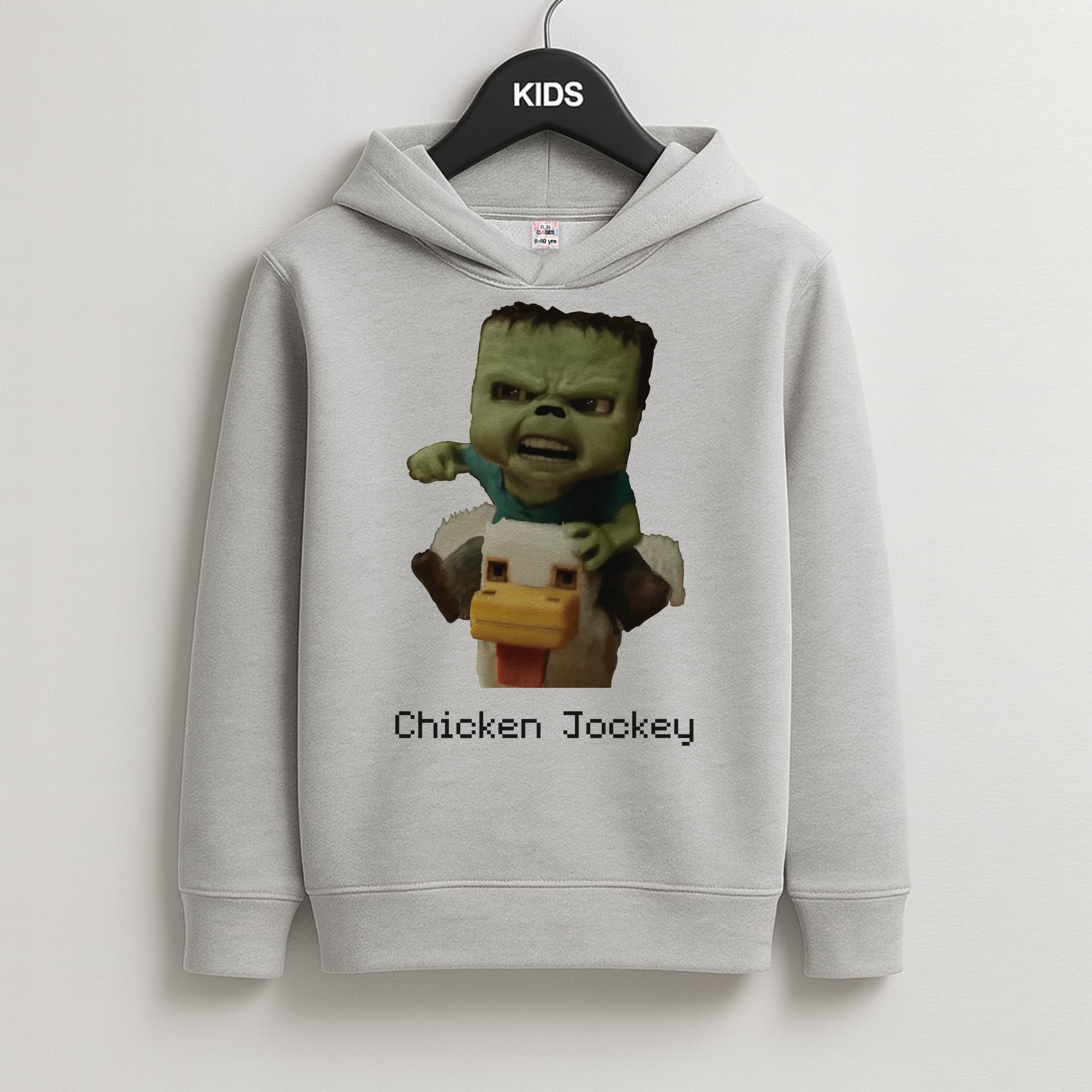 Chicken Jockey Kids Grey Hoodie