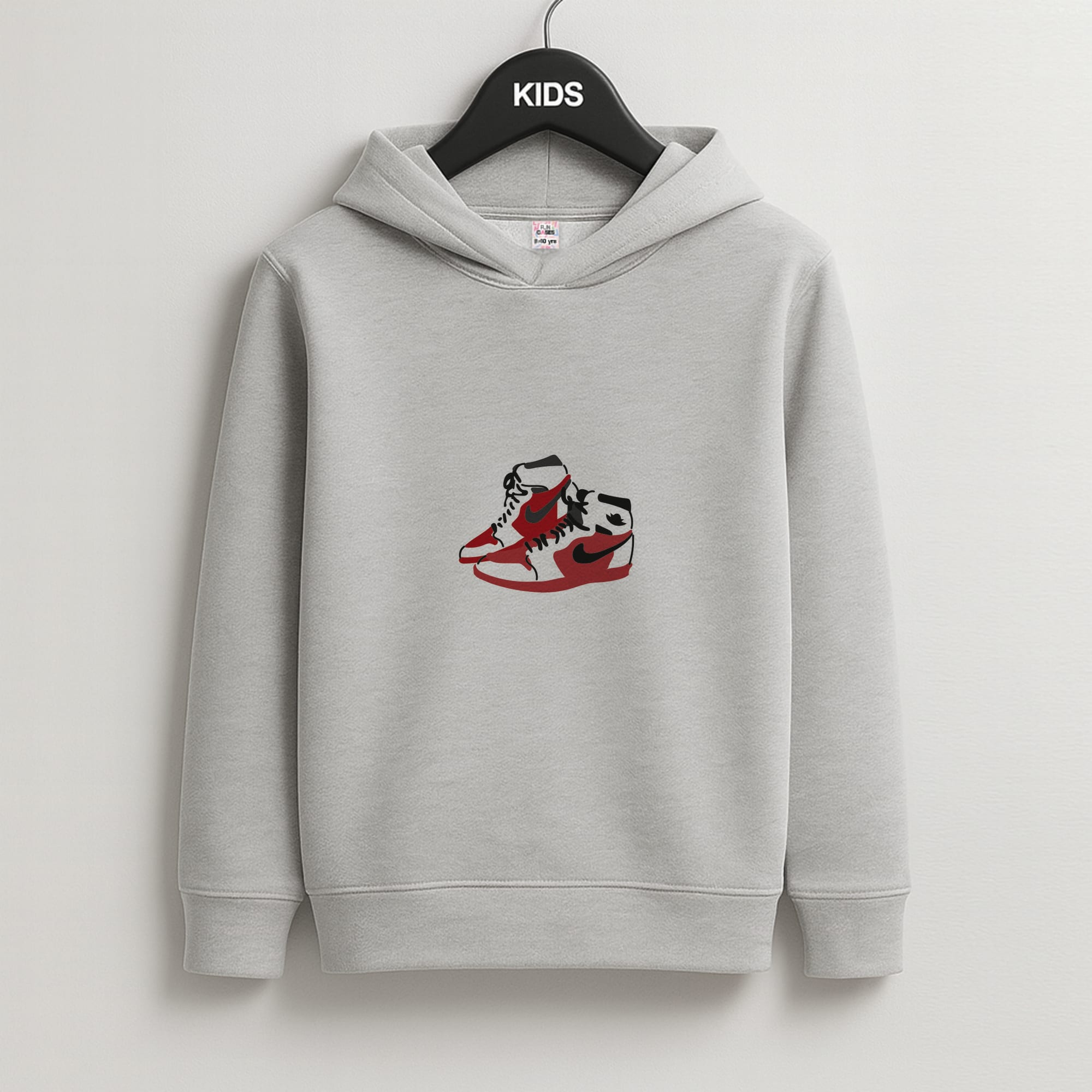 Jordans - Basketball Kids Grey Hoodie