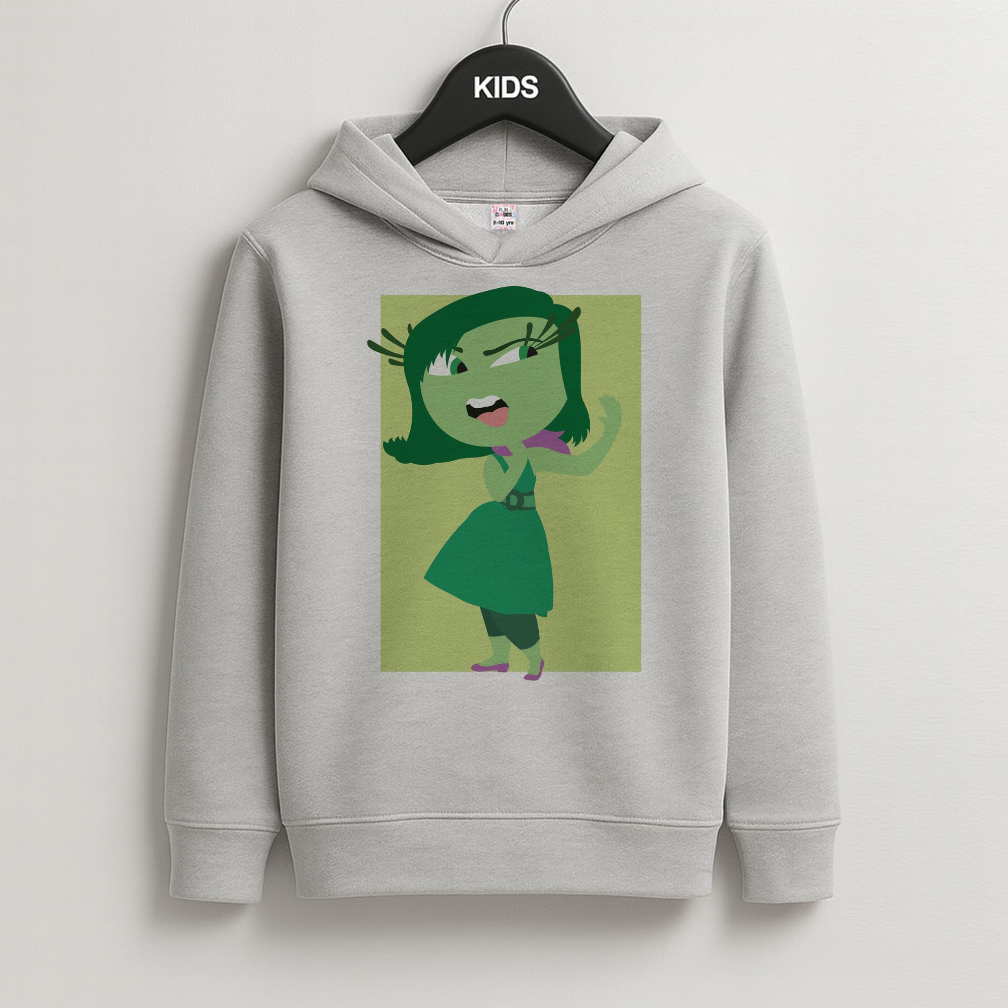 Disgust - Inside Out Kids Grey Hoodie