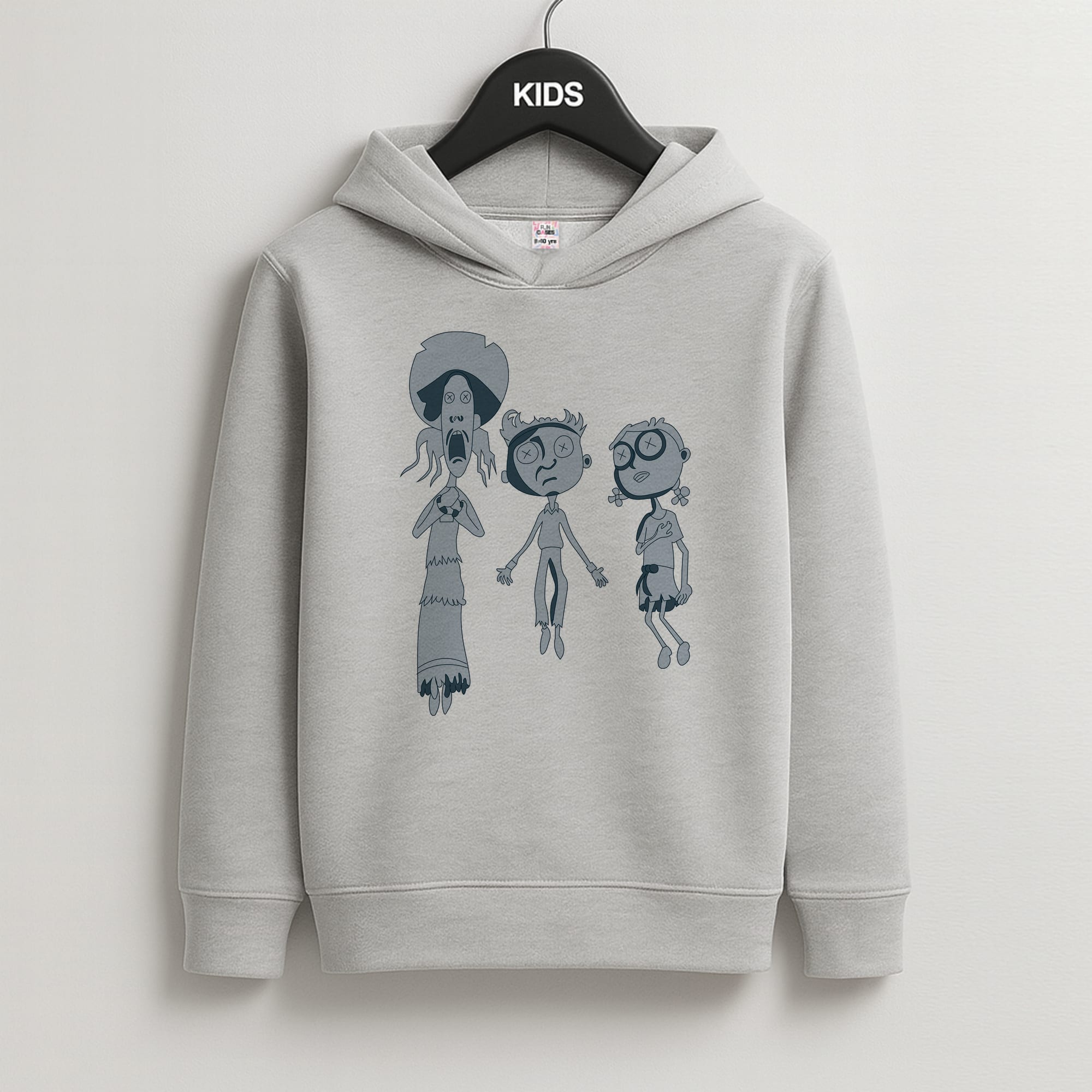 Cor Outline Kids Grey Hoodie
