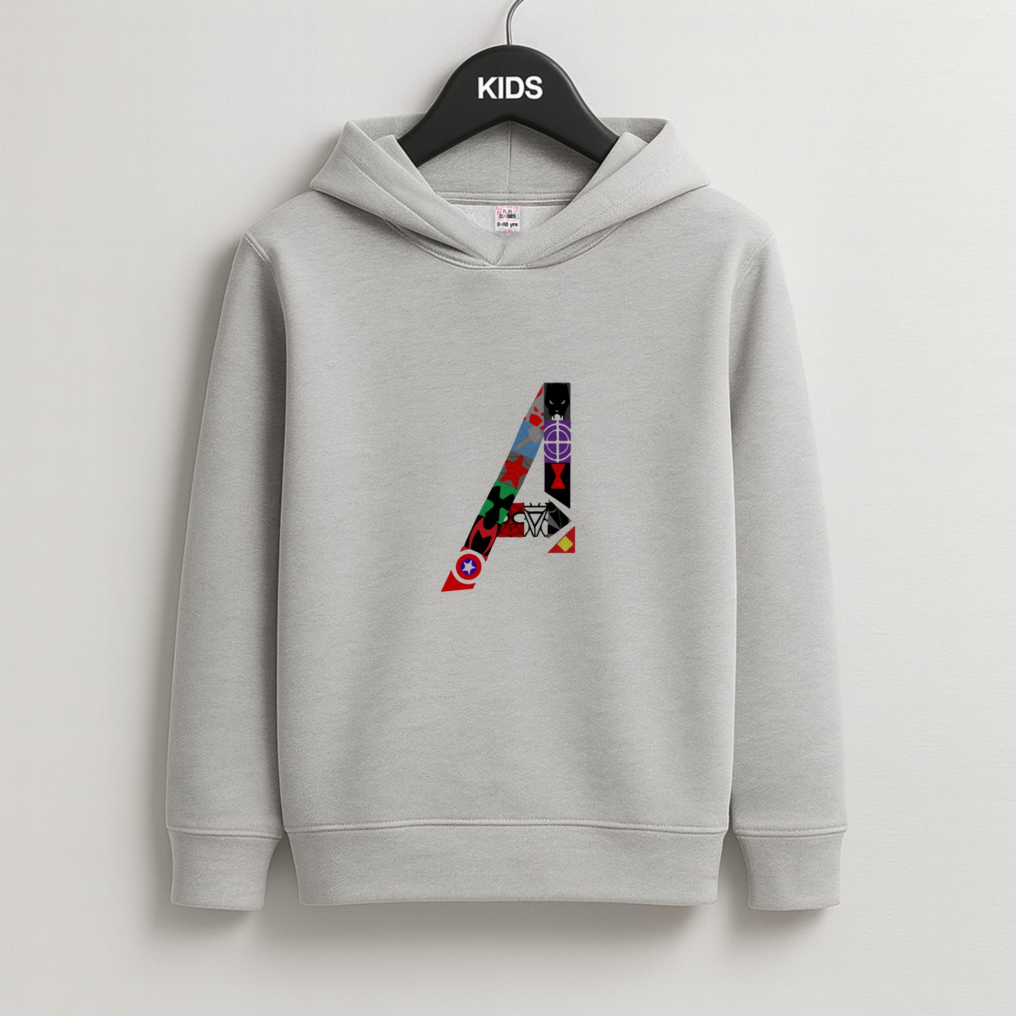 Avengers Logo - Marvel Kids Grey Hoodie