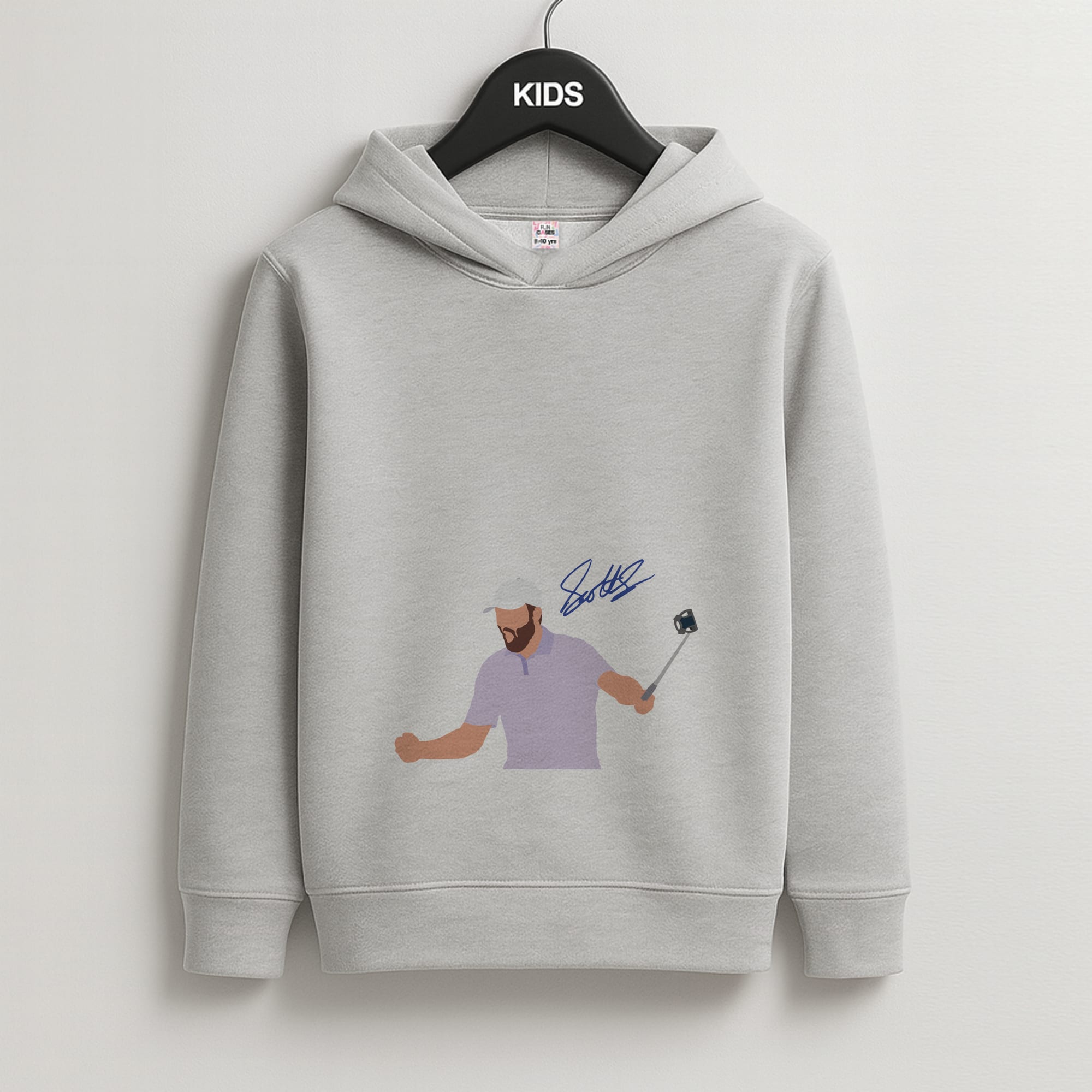 Scheffler Signature Kids Grey Hoodie