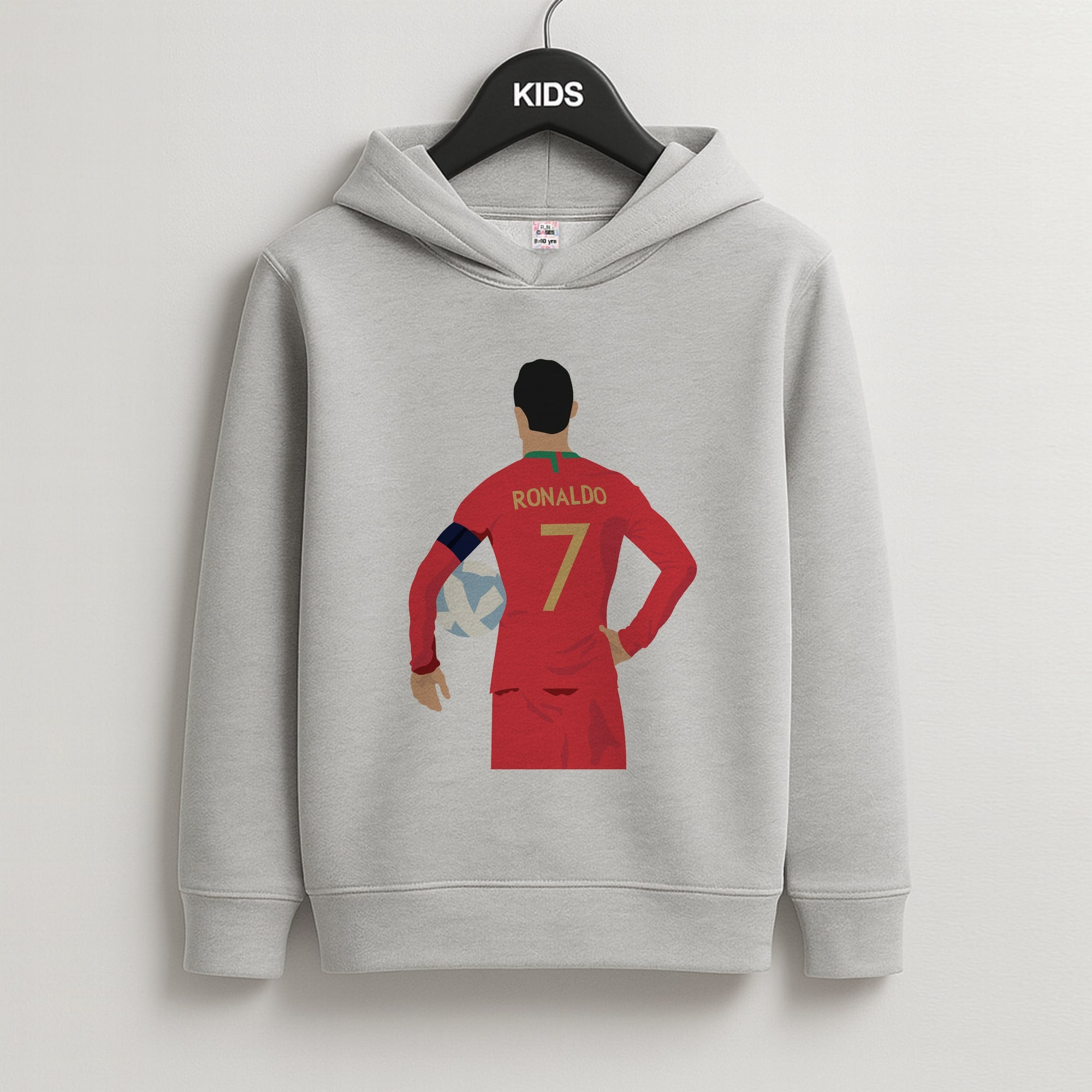 Ronaldo - Football Kids Grey Hoodie