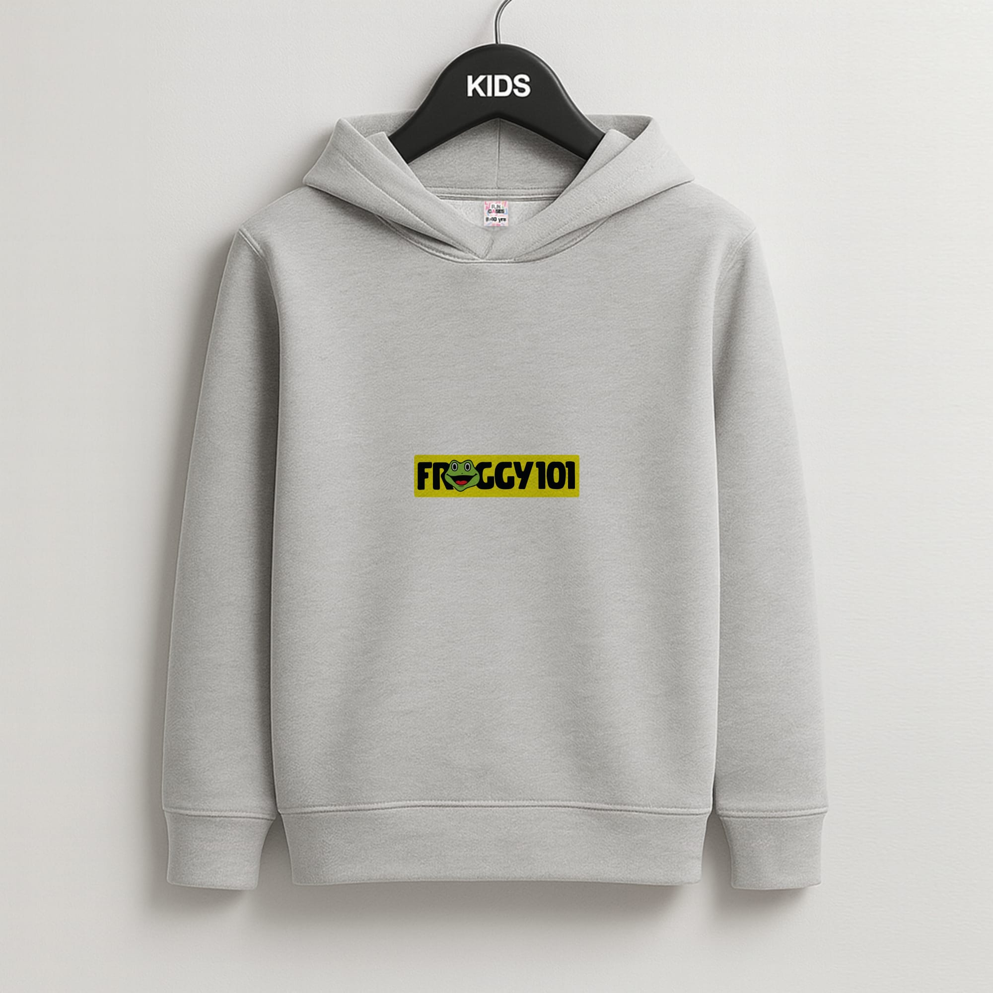 Froggy 101 Kids Grey Hoodie