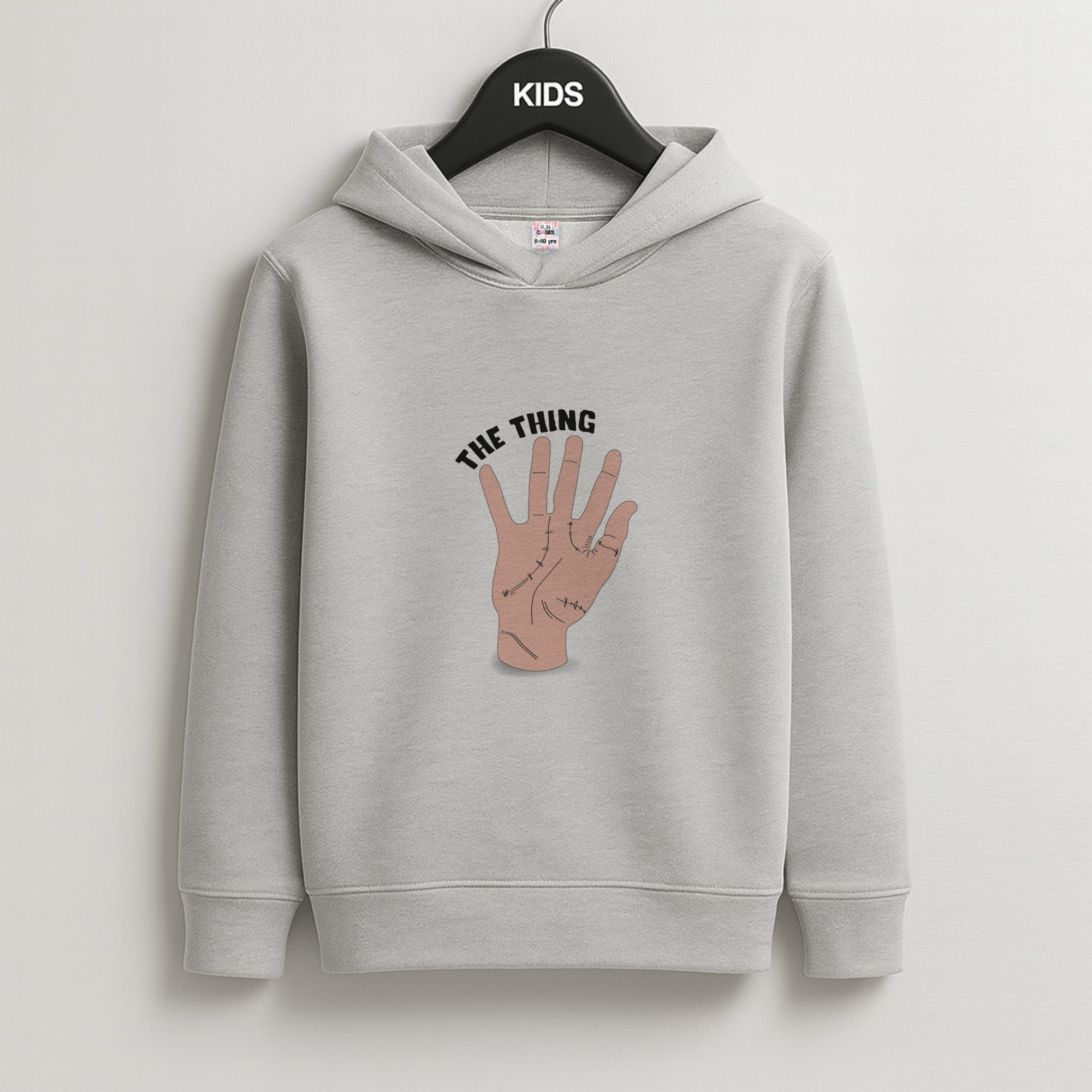 The Thing Wednesday Kids Grey Hoodie